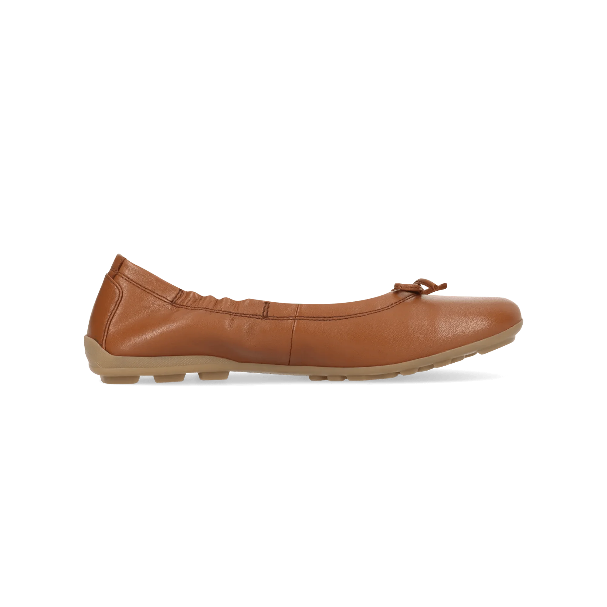 Leder Ballerina Cognac - Image 3