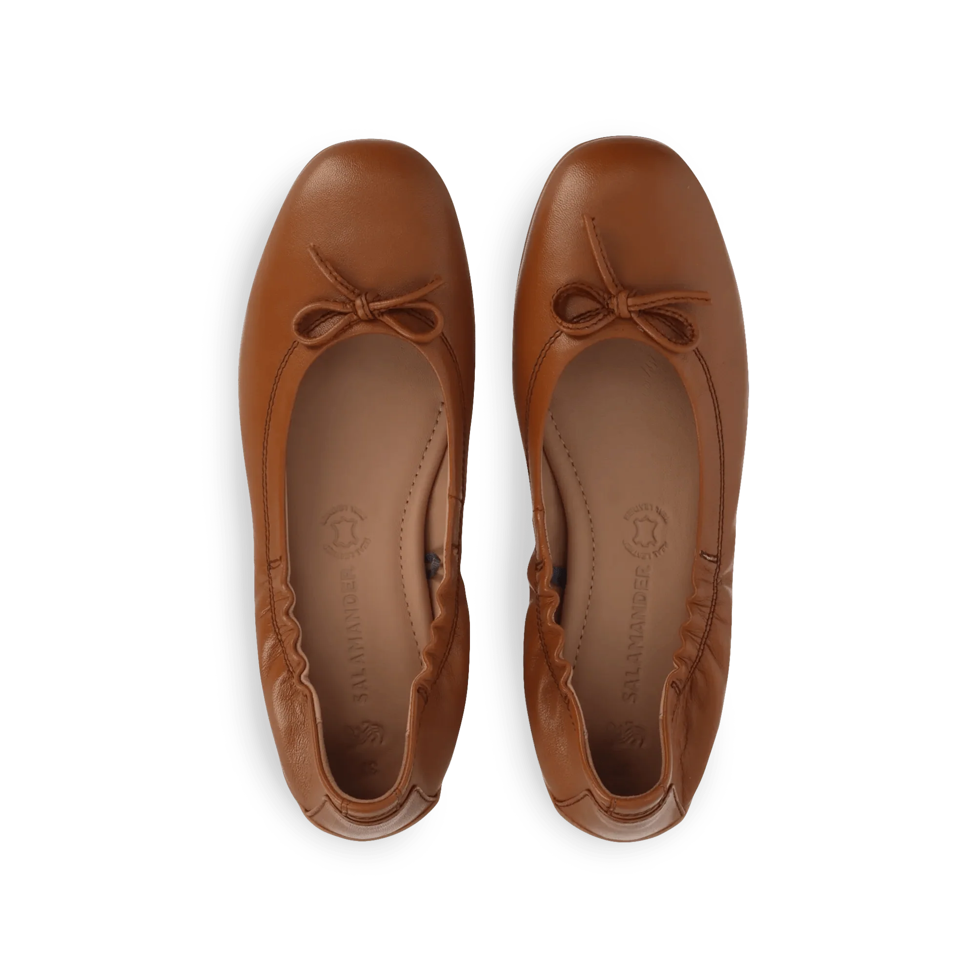Leder Ballerina Cognac - Image 6
