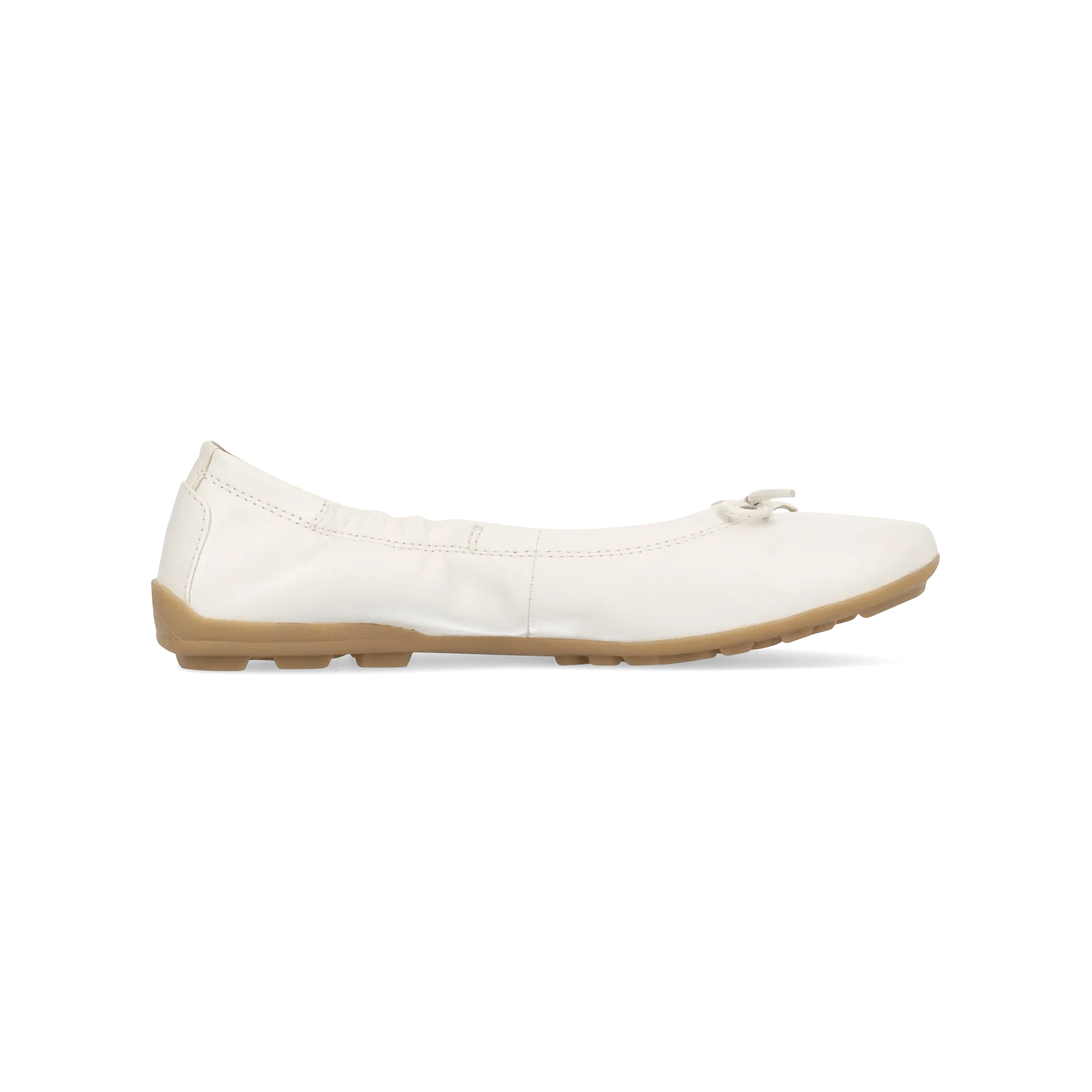 Leder Ballerina Weiß - Image 3