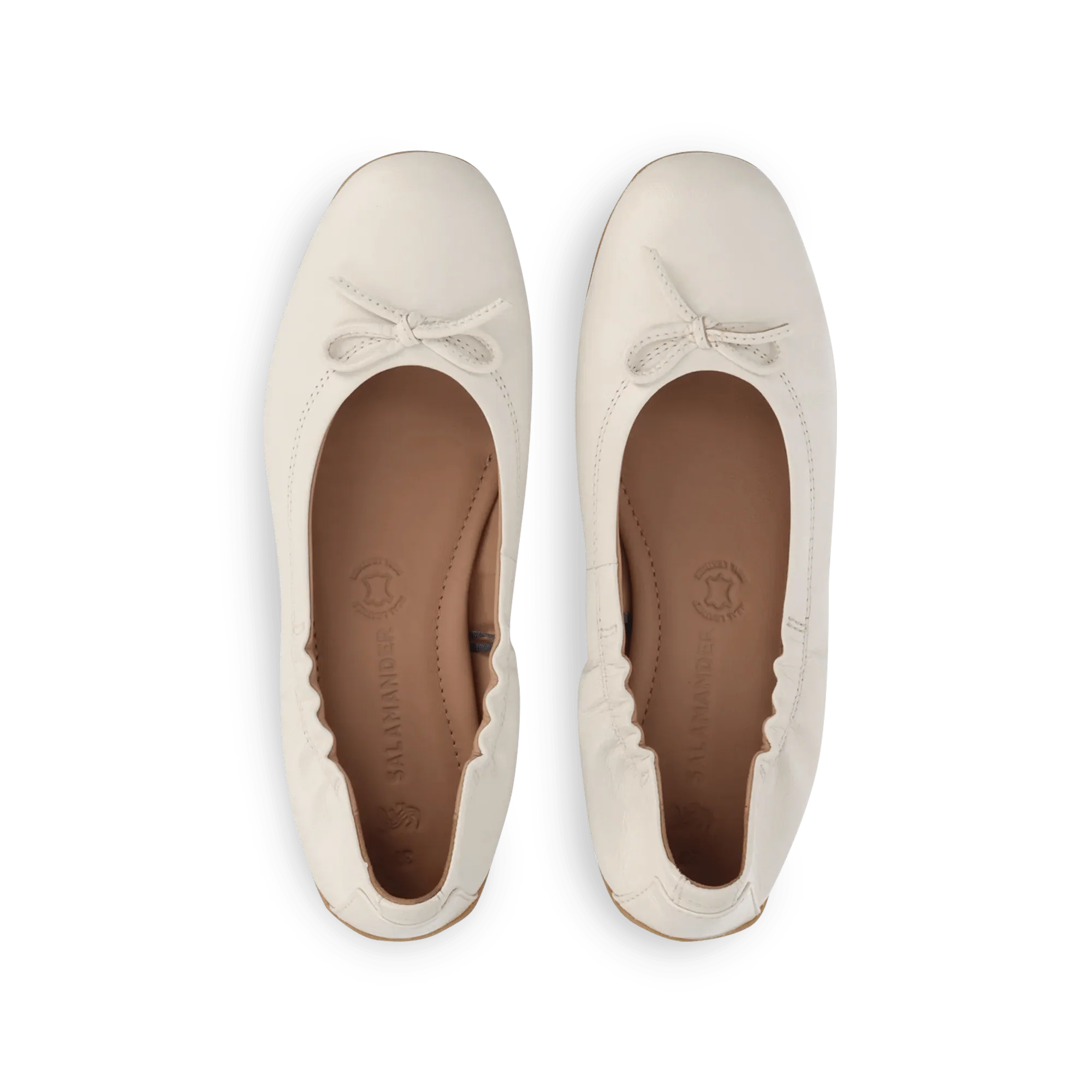 Leder Ballerina Weiß - Image 6