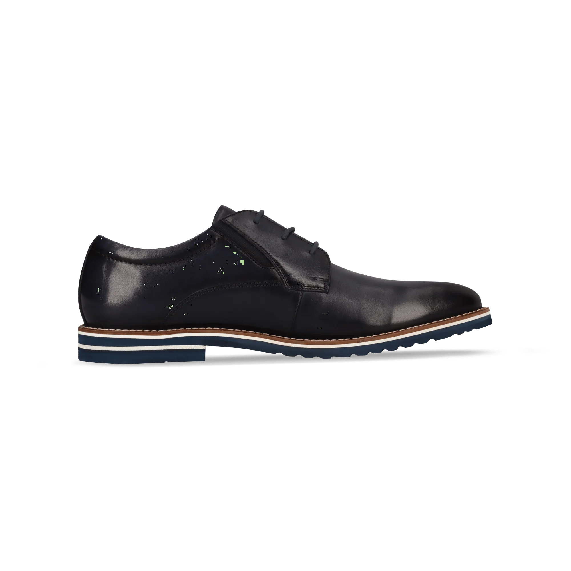 Leder Business Schnürer Blau - Image 3