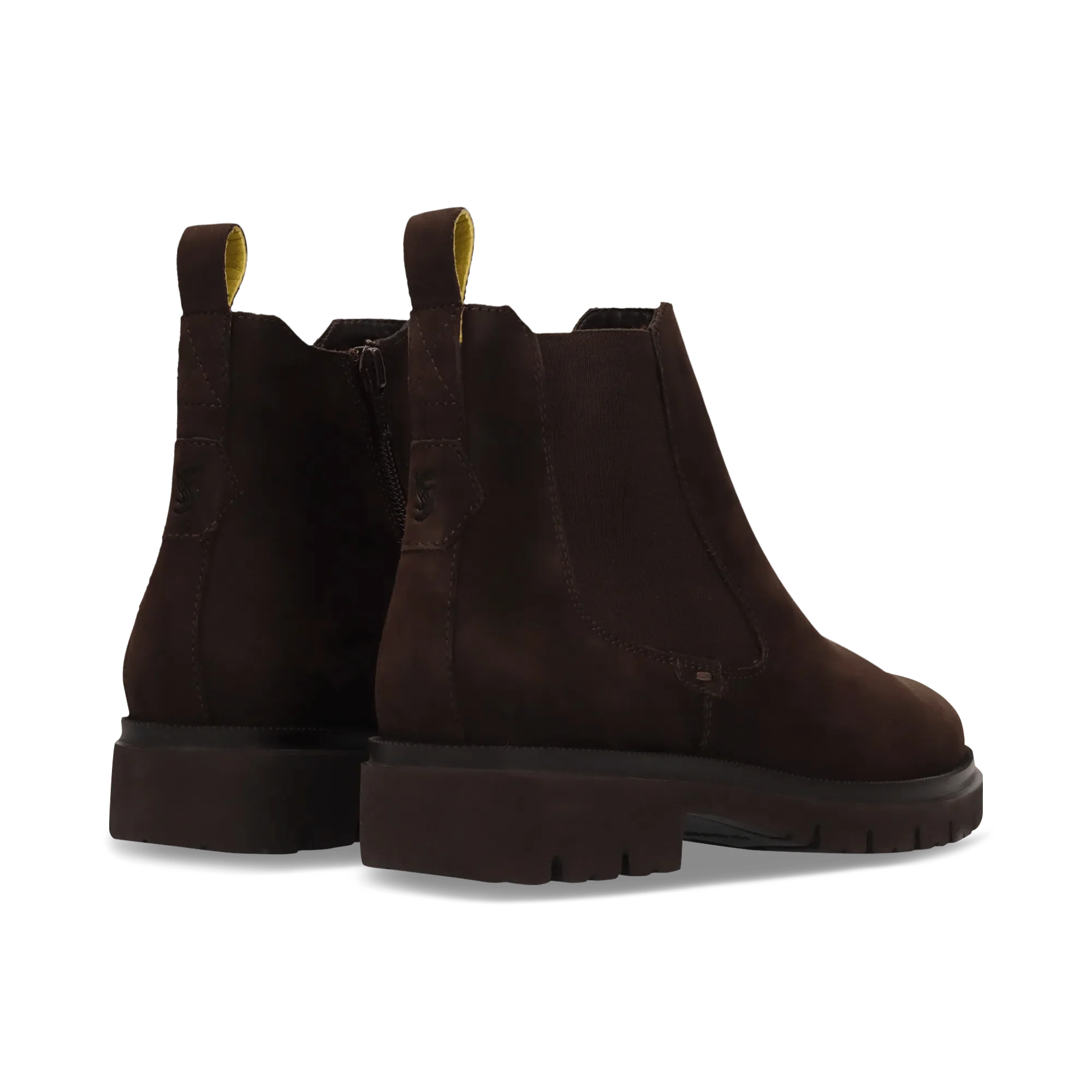 Leder Chelsea-Stiefelette Dunkelbraun - Image 4