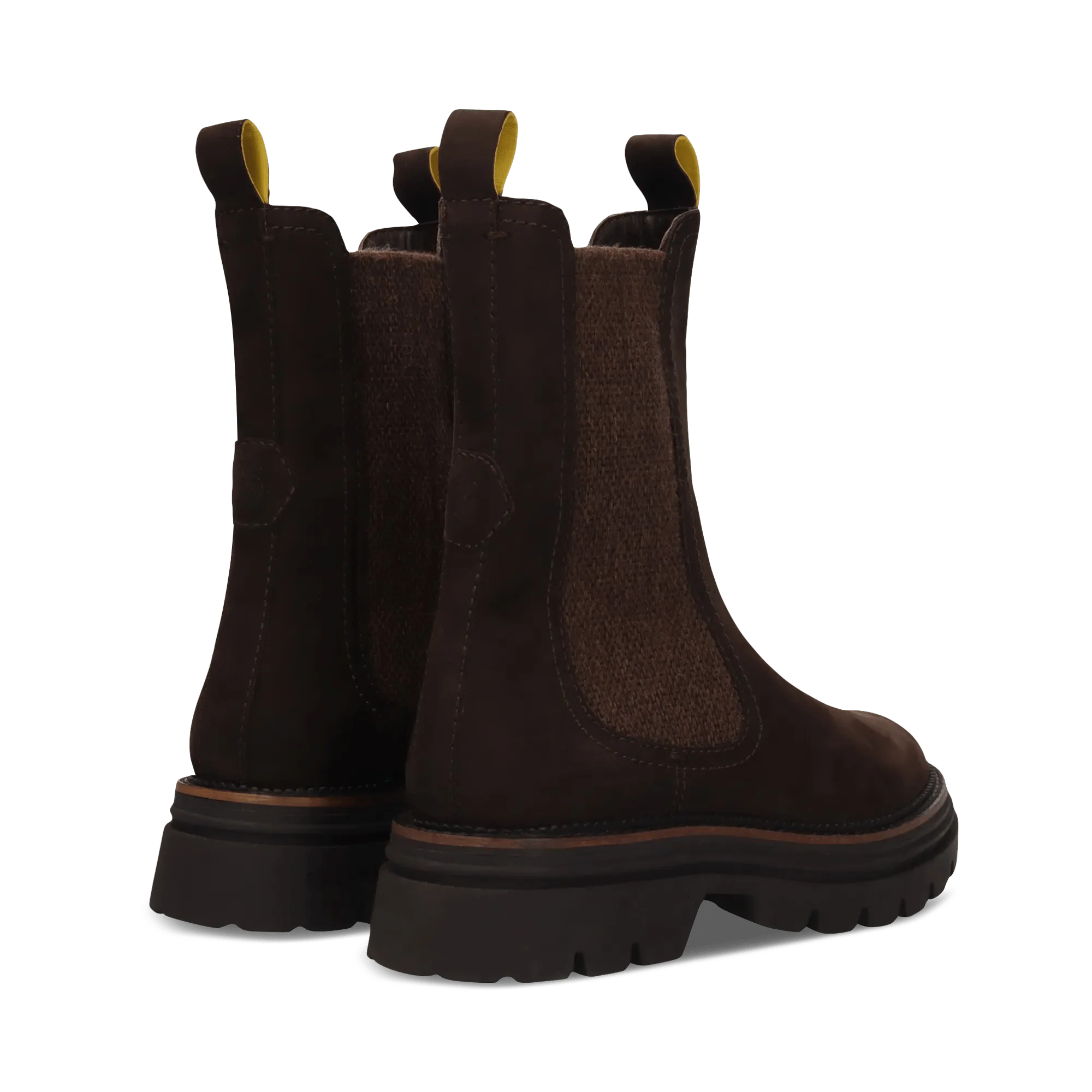 Leder Chelsea-Stiefelette Dunkelbraun - Image 4