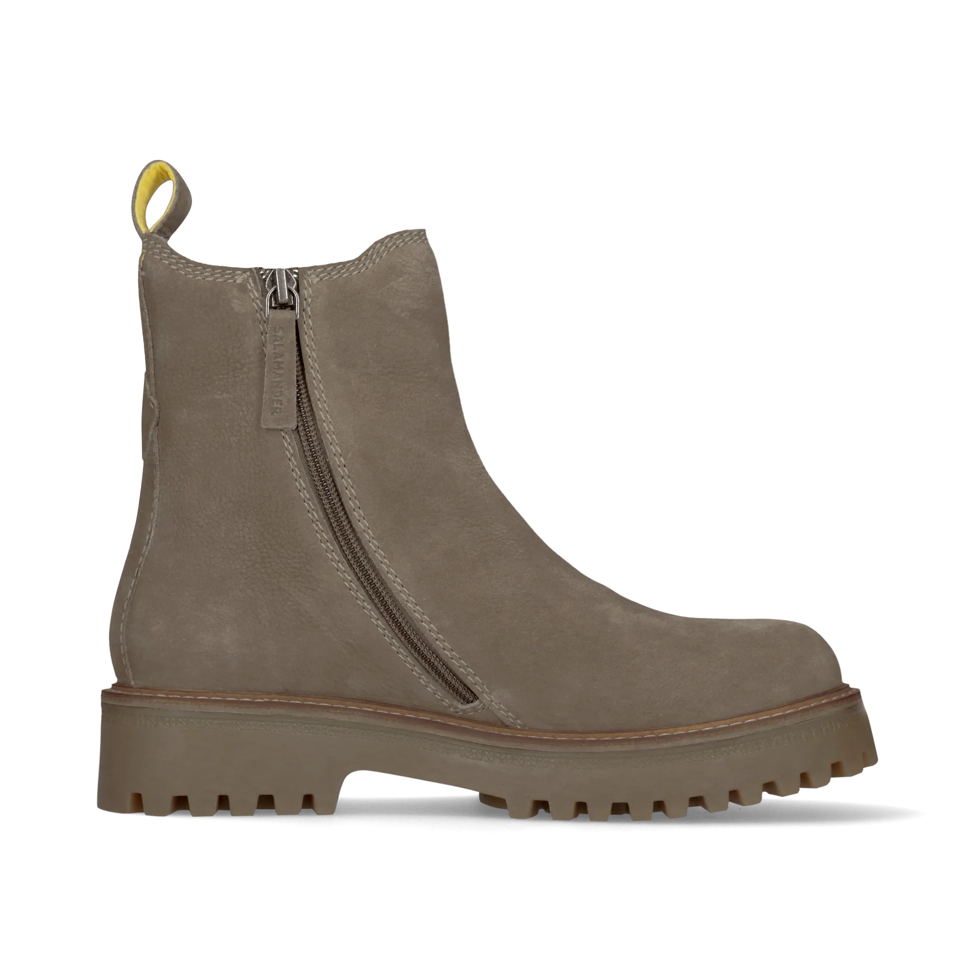Leder Chelsea-Stiefelette Grau - Image 3