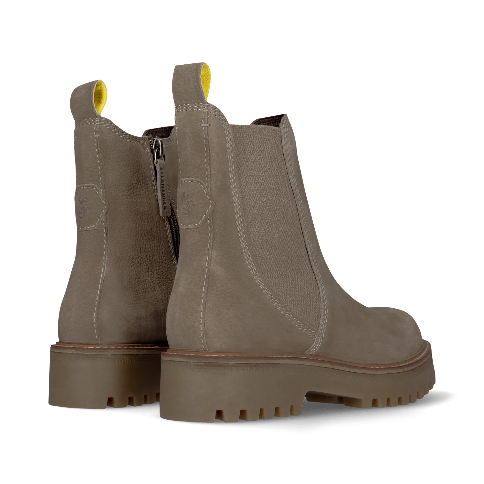 Leder Chelsea-Stiefelette Grau - Image 4