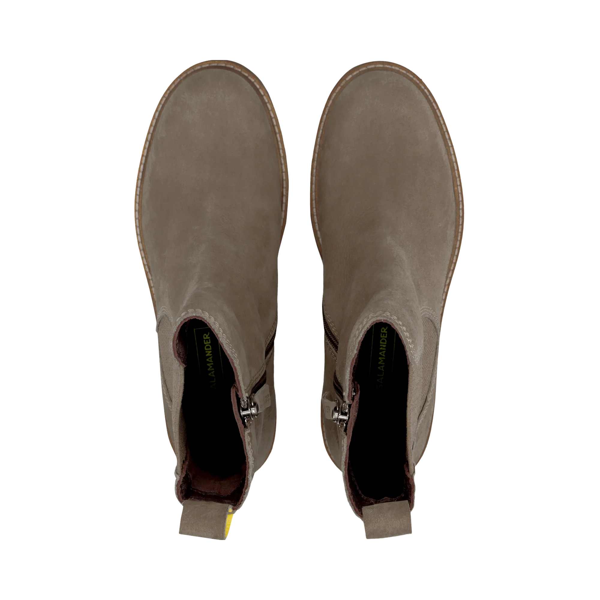 Leder Chelsea-Stiefelette Grau - Image 6