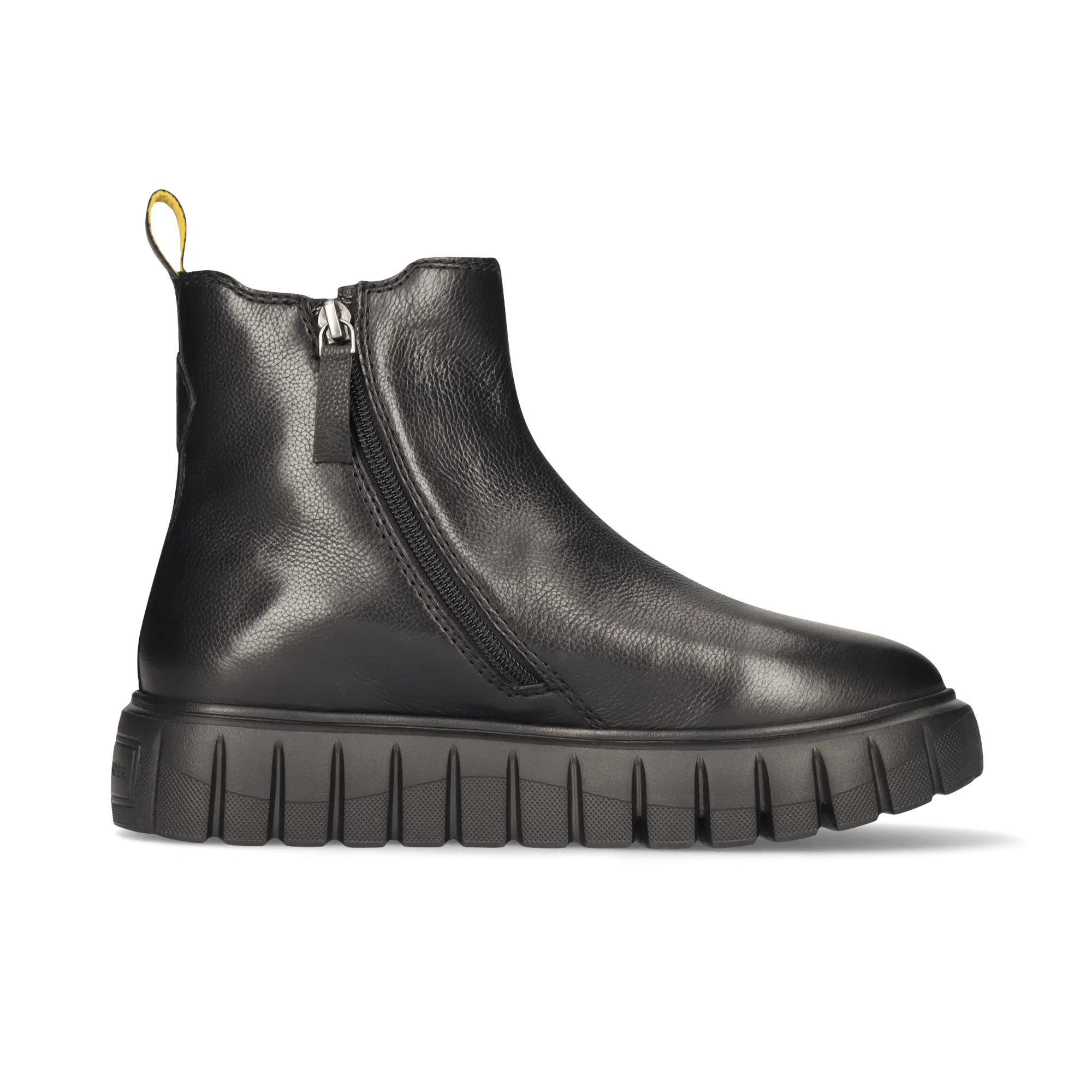 Leder Chelsea-Stiefelette Schwarz - Image 3