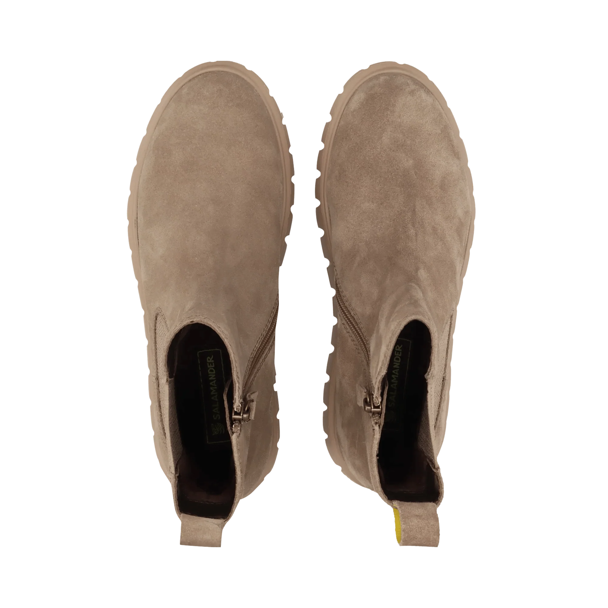 Leder Chelsea-Stiefelette Taupe - Image 6