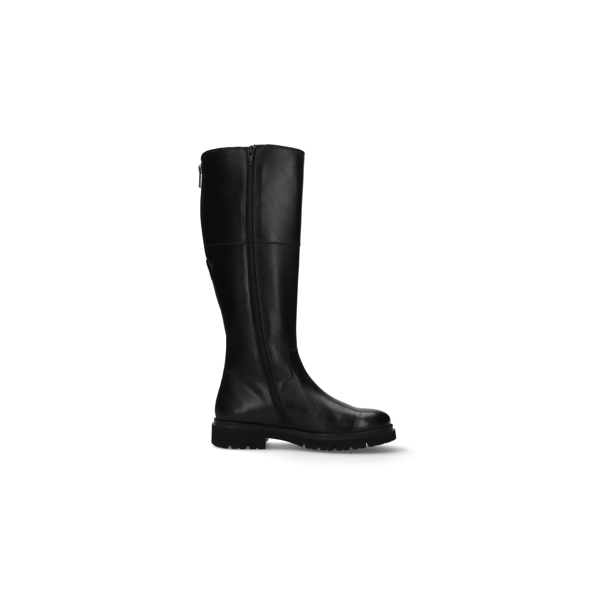 Leder Langschaftstiefel Schwarz - Image 3