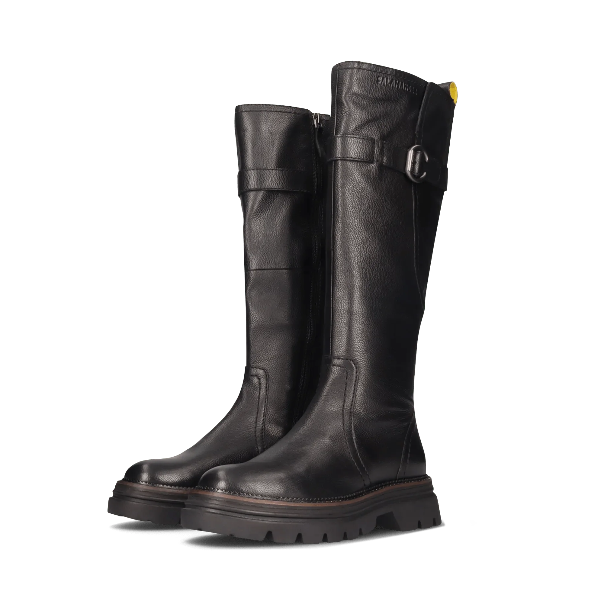 Leder Langschaftstiefel Schwarz - Image 4