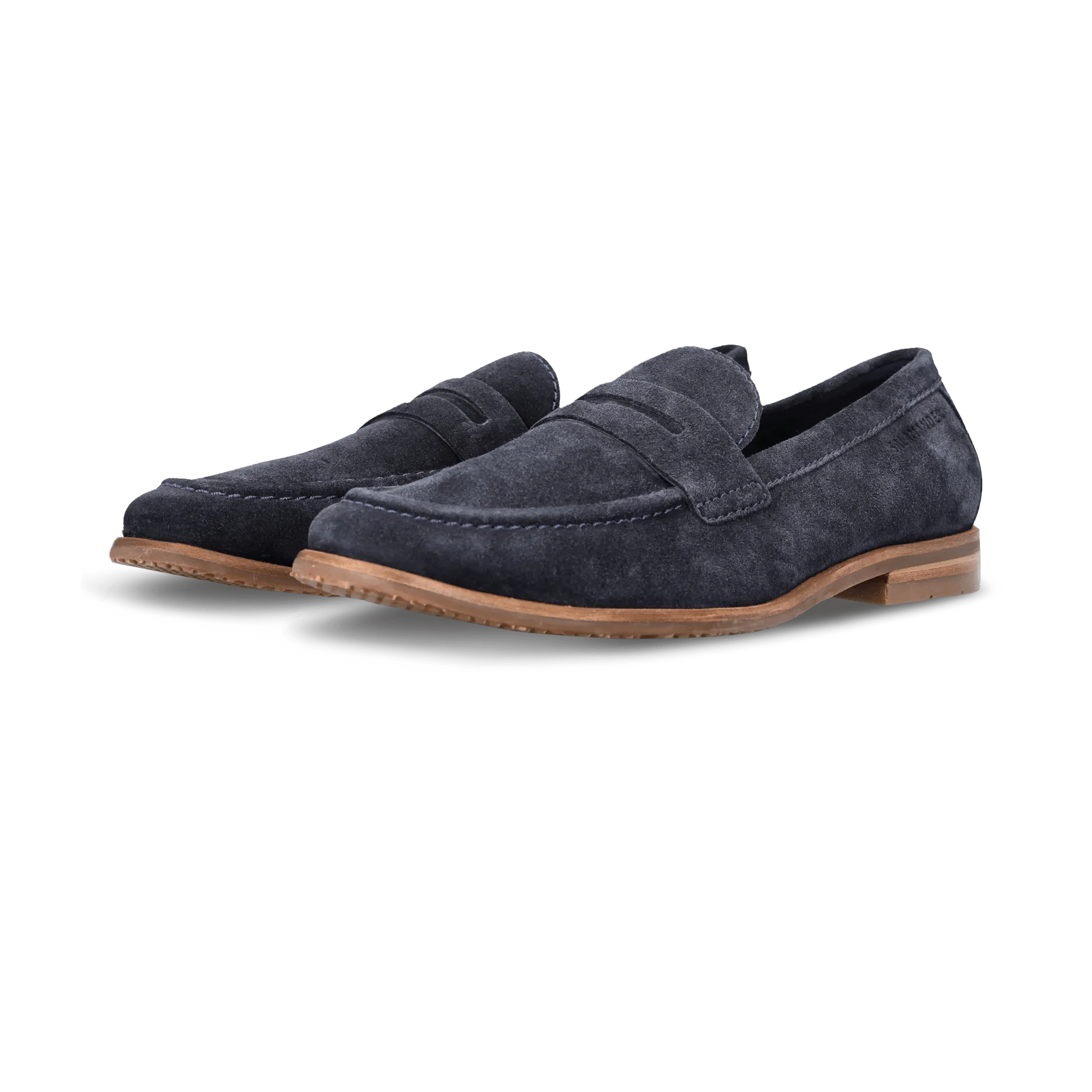 Leder Loafers Dunkelblau - Image 2