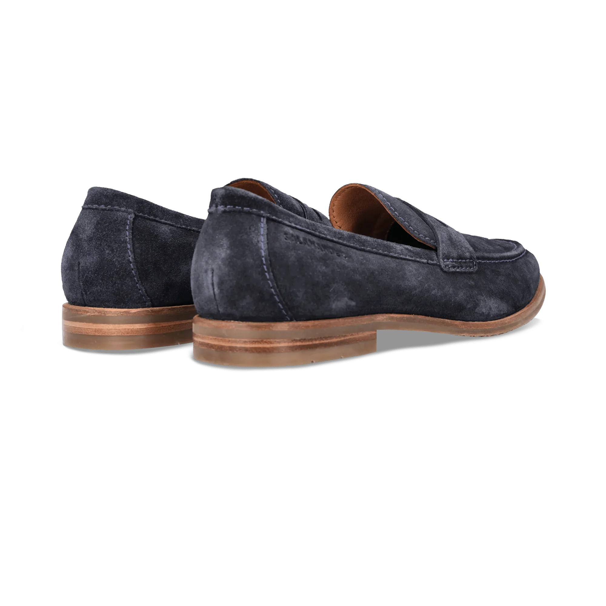 Leder Loafers Dunkelblau - Image 4