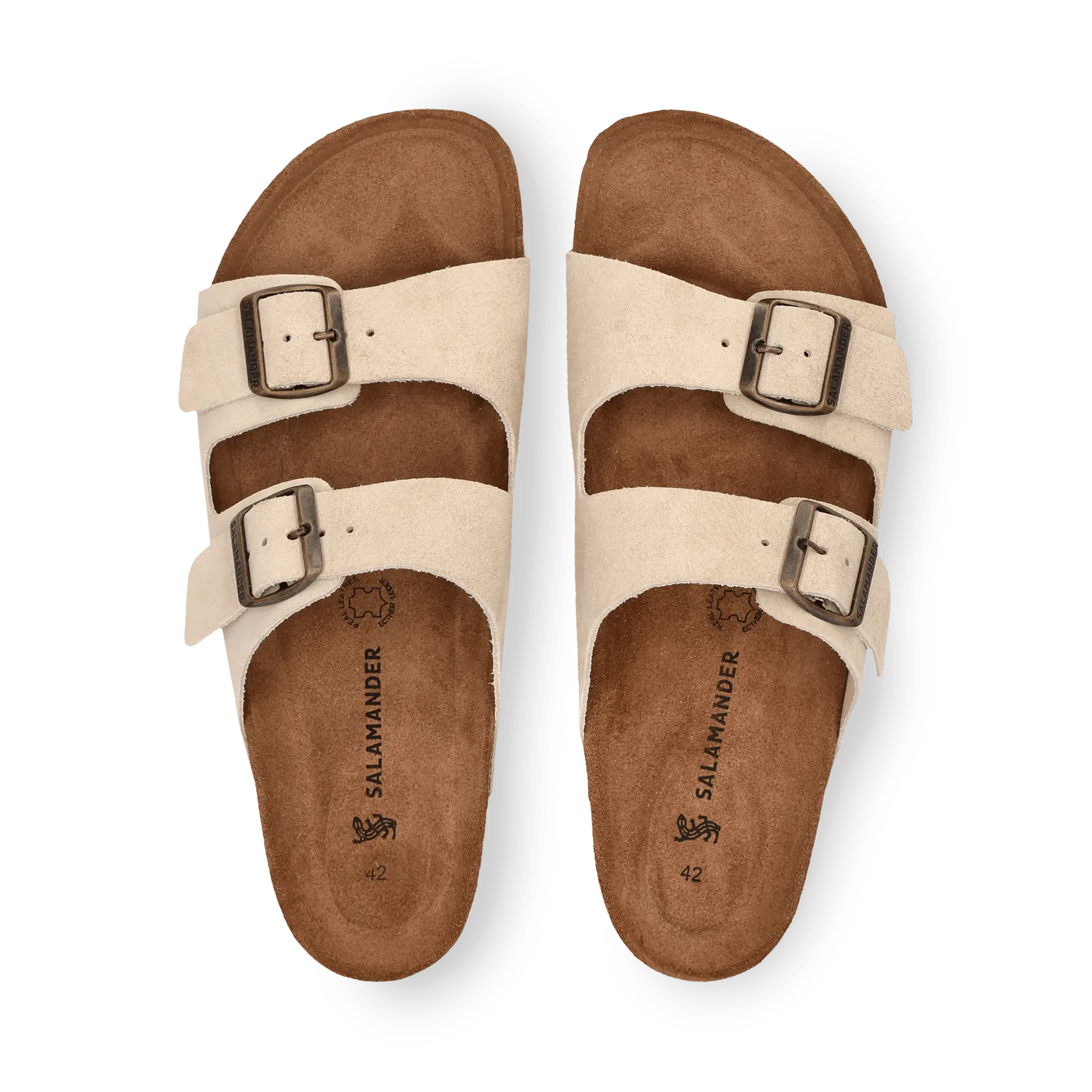 Leder Pantoletten Beige - Image 6