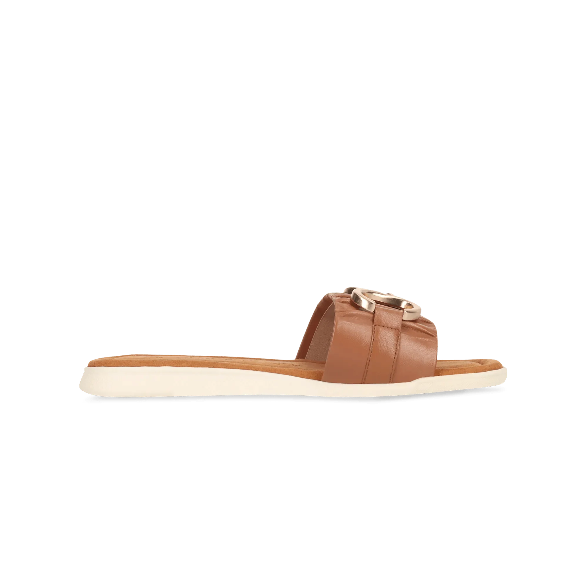 Leder Pantoletten Cognac - Image 3