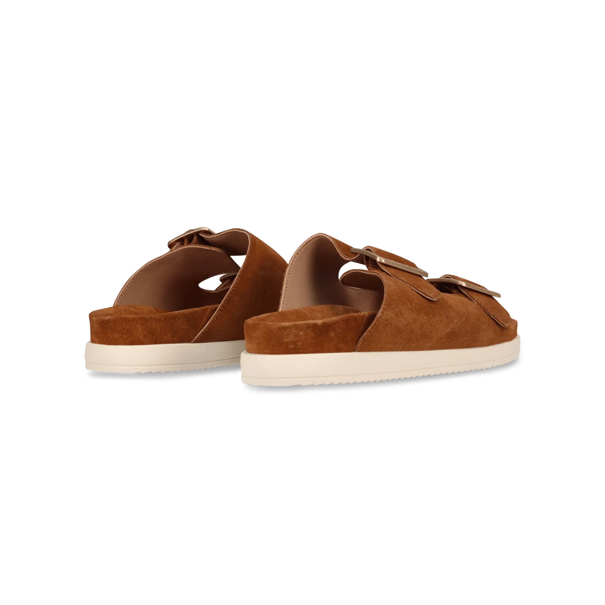 Leder Pantoletten Cognac - Image 4