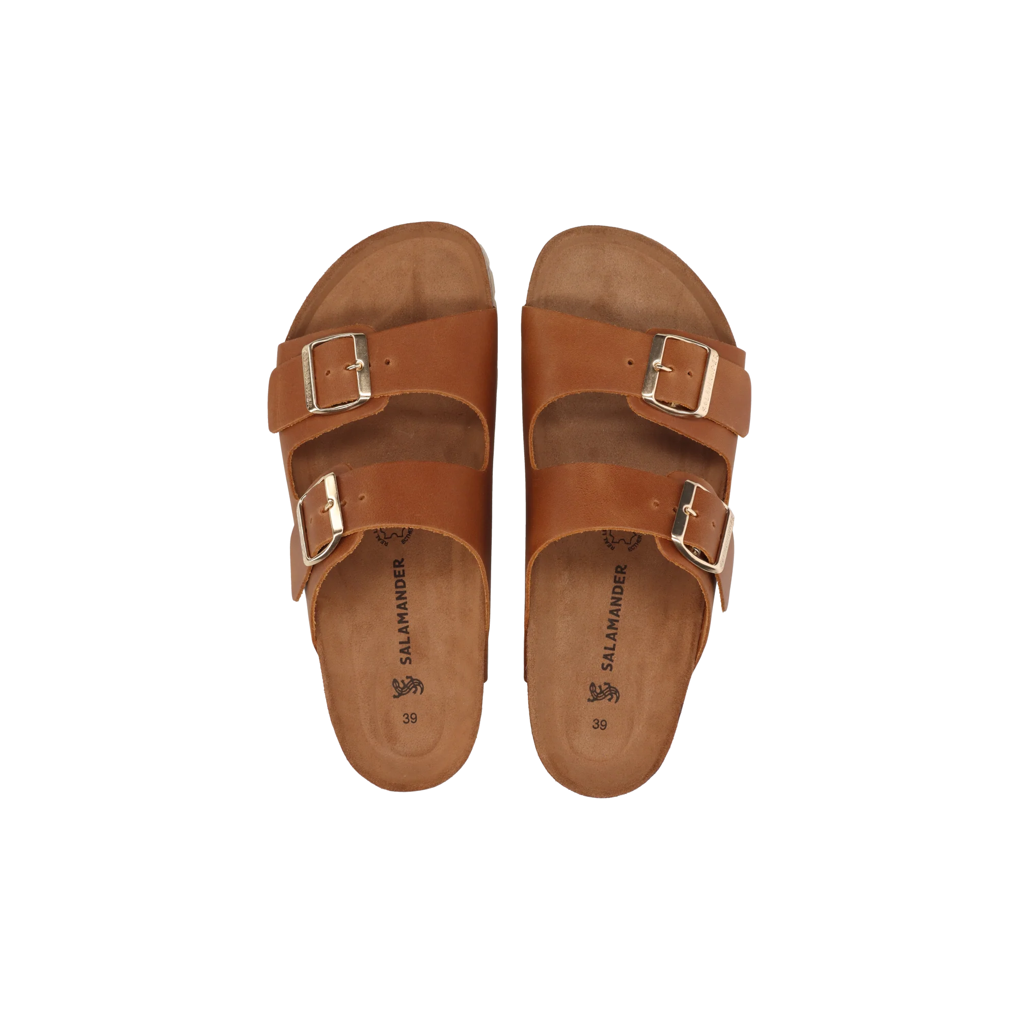 Leder Pantoletten Cognac - Image 6