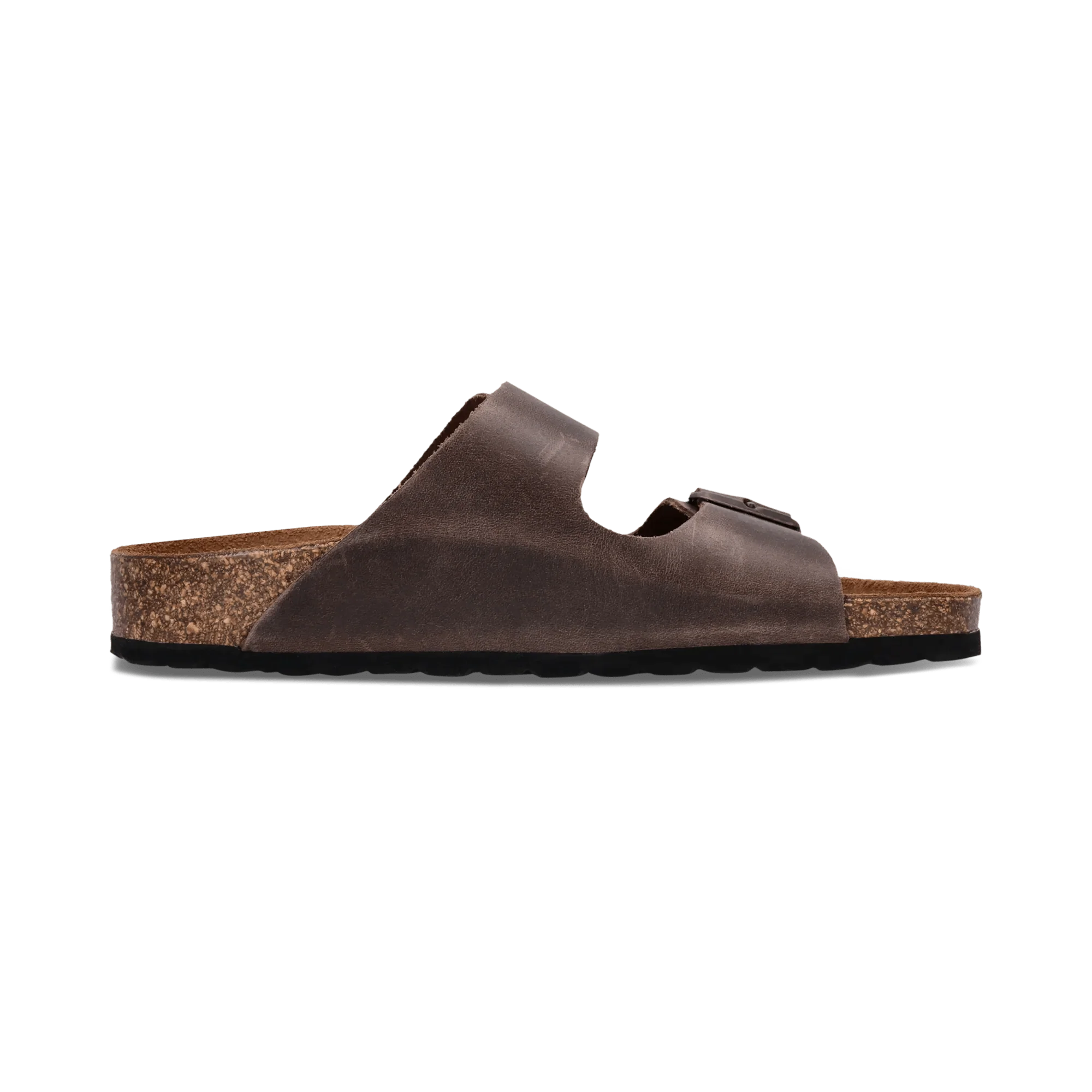 Leder Pantoletten Dunkelbraun - Image 3