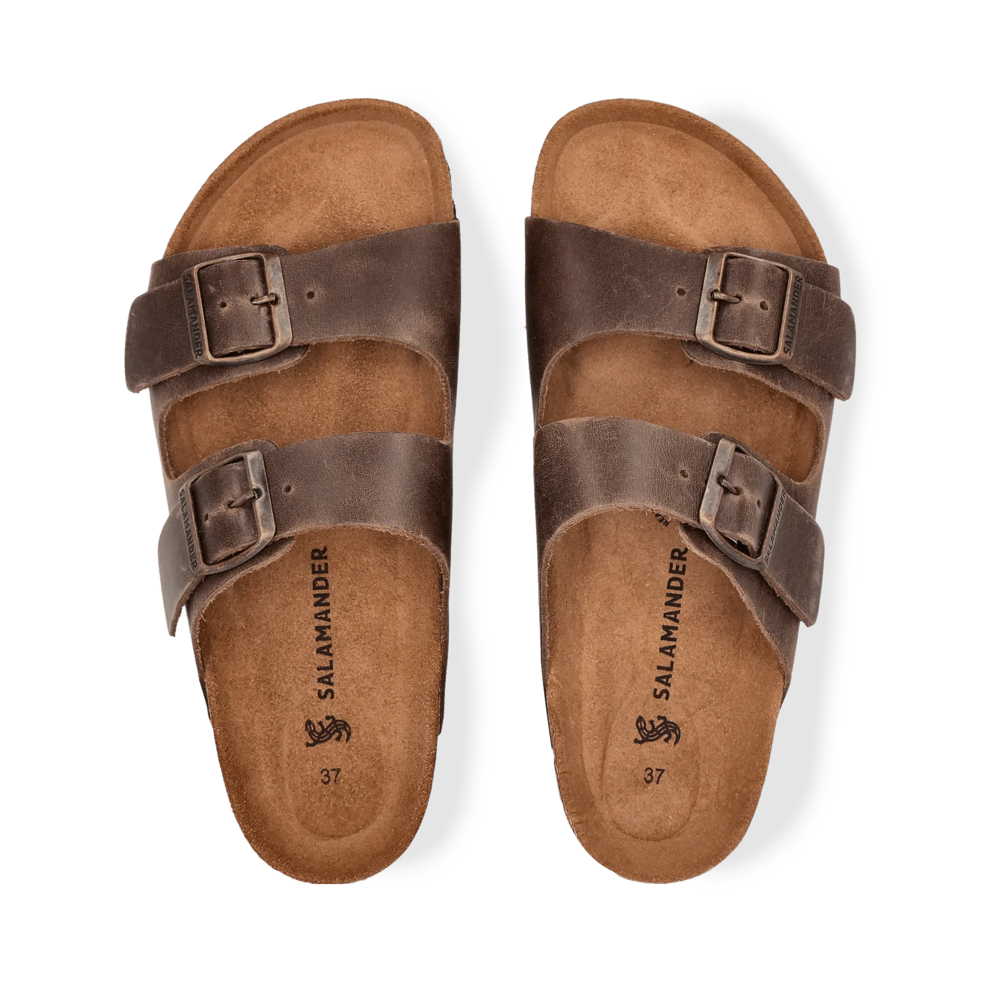 Leder Pantoletten Dunkelbraun - Image 6