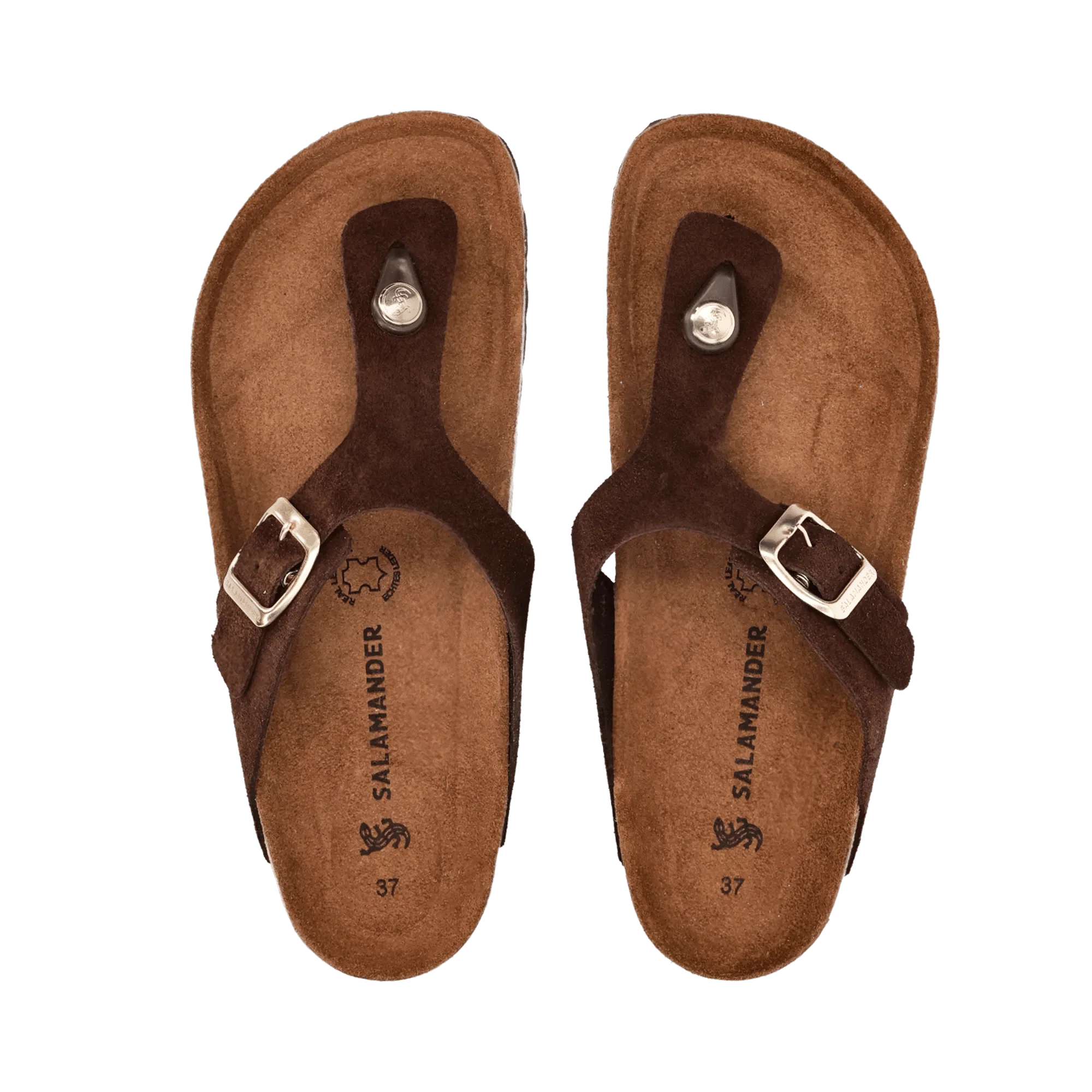 Leder Pantoletten Dunkelbraun - Image 6
