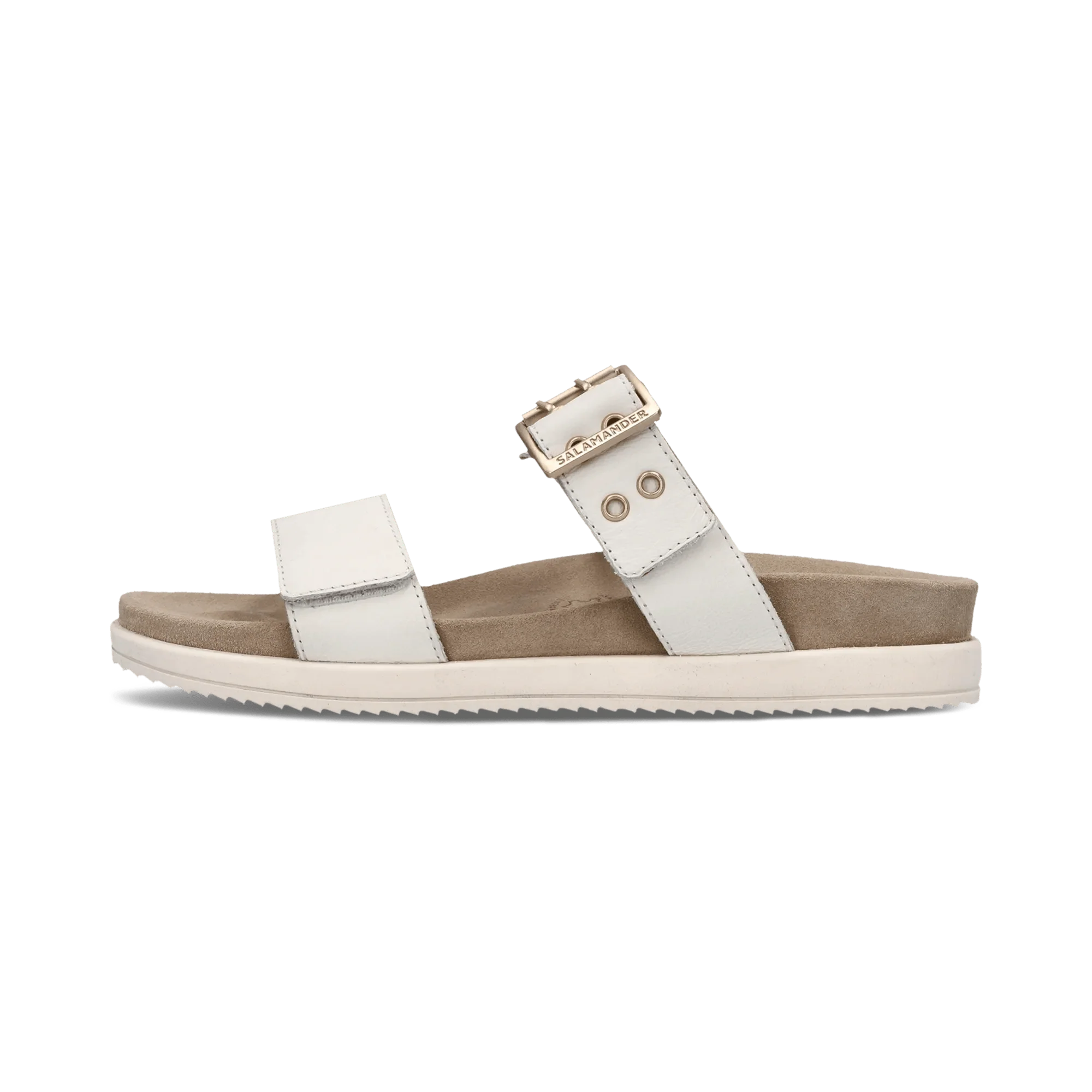 Leder Pantoletten Offwhite
