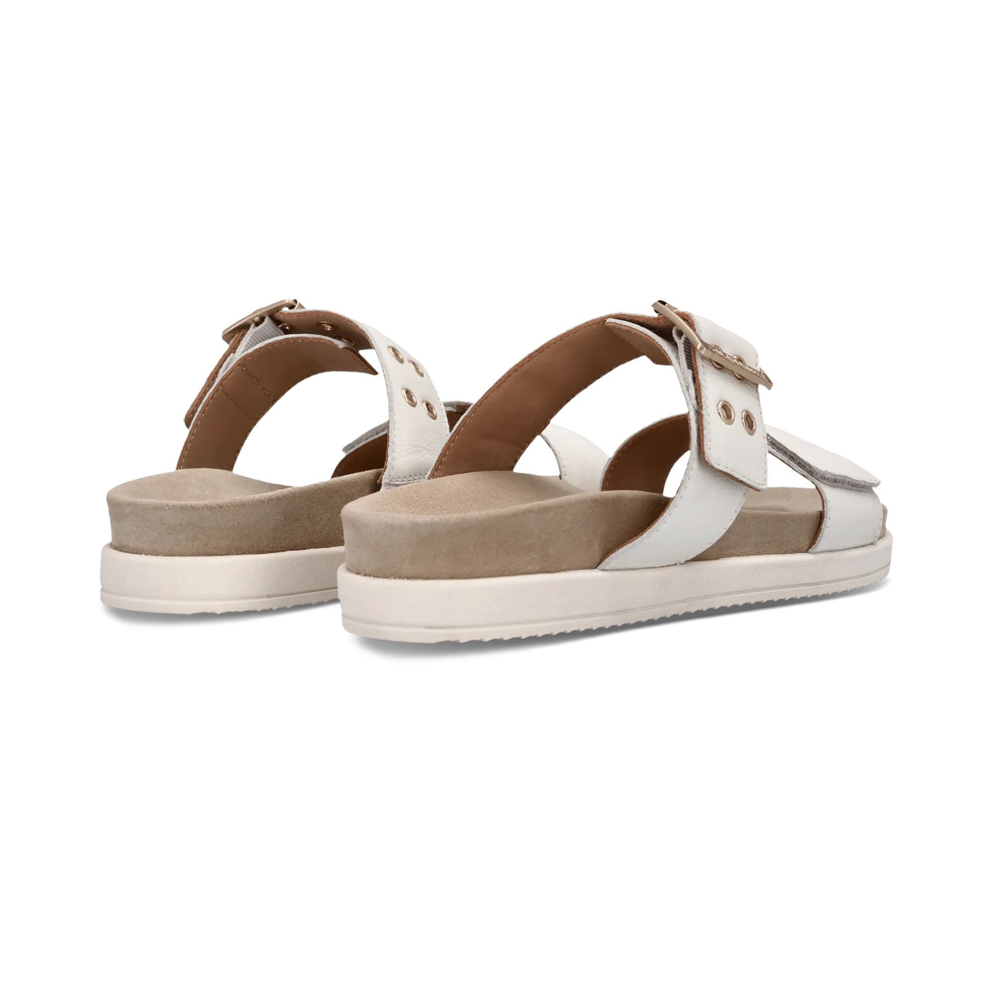 Leder Pantoletten Offwhite - Image 4