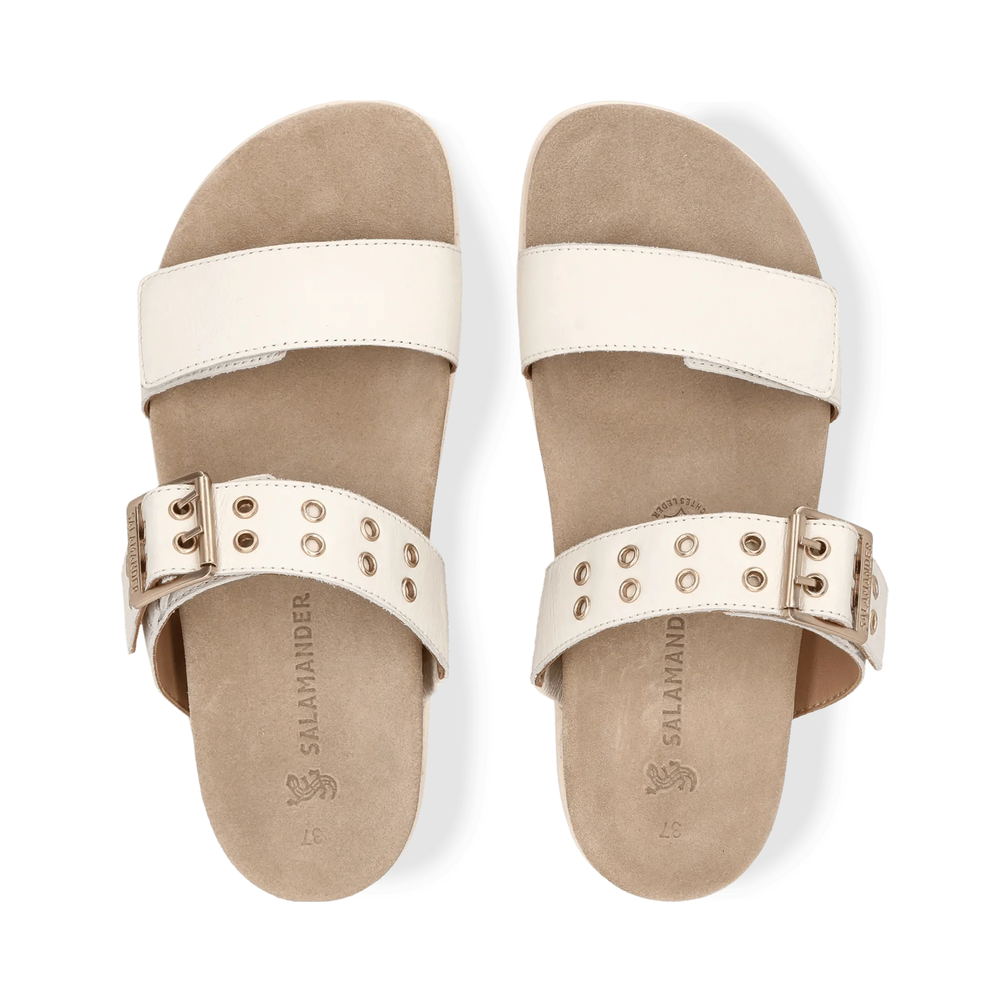 Leder Pantoletten Offwhite - Image 6