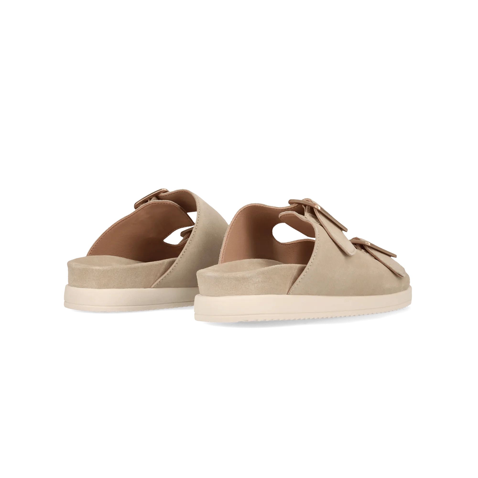 Leder Pantoletten Beige - Image 4