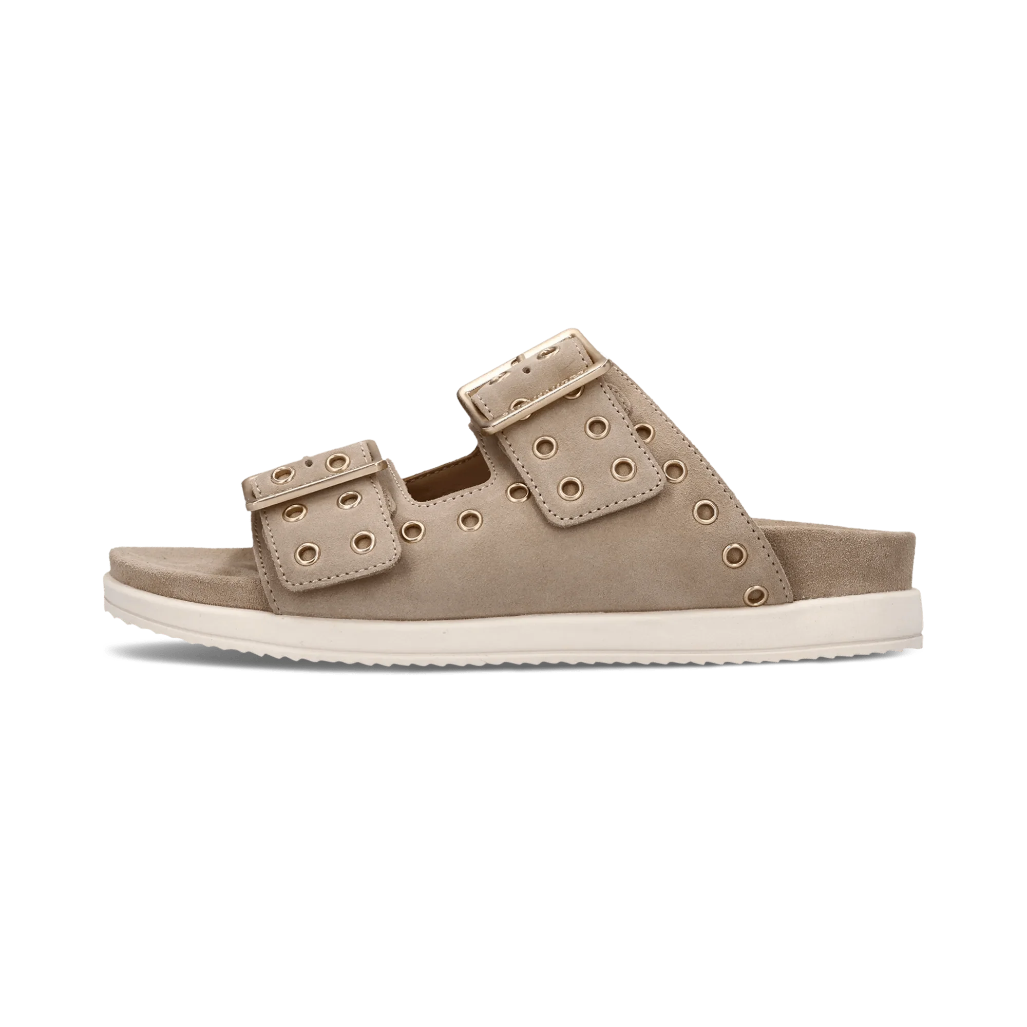 Leder Pantoletten Sand