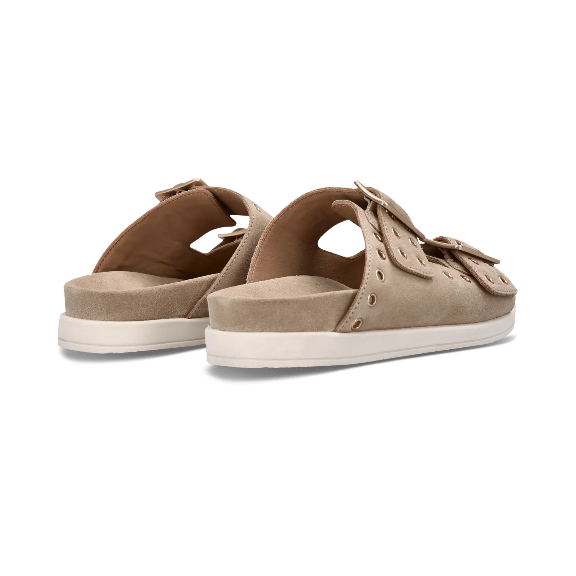 Leder Pantoletten Sand - Image 4