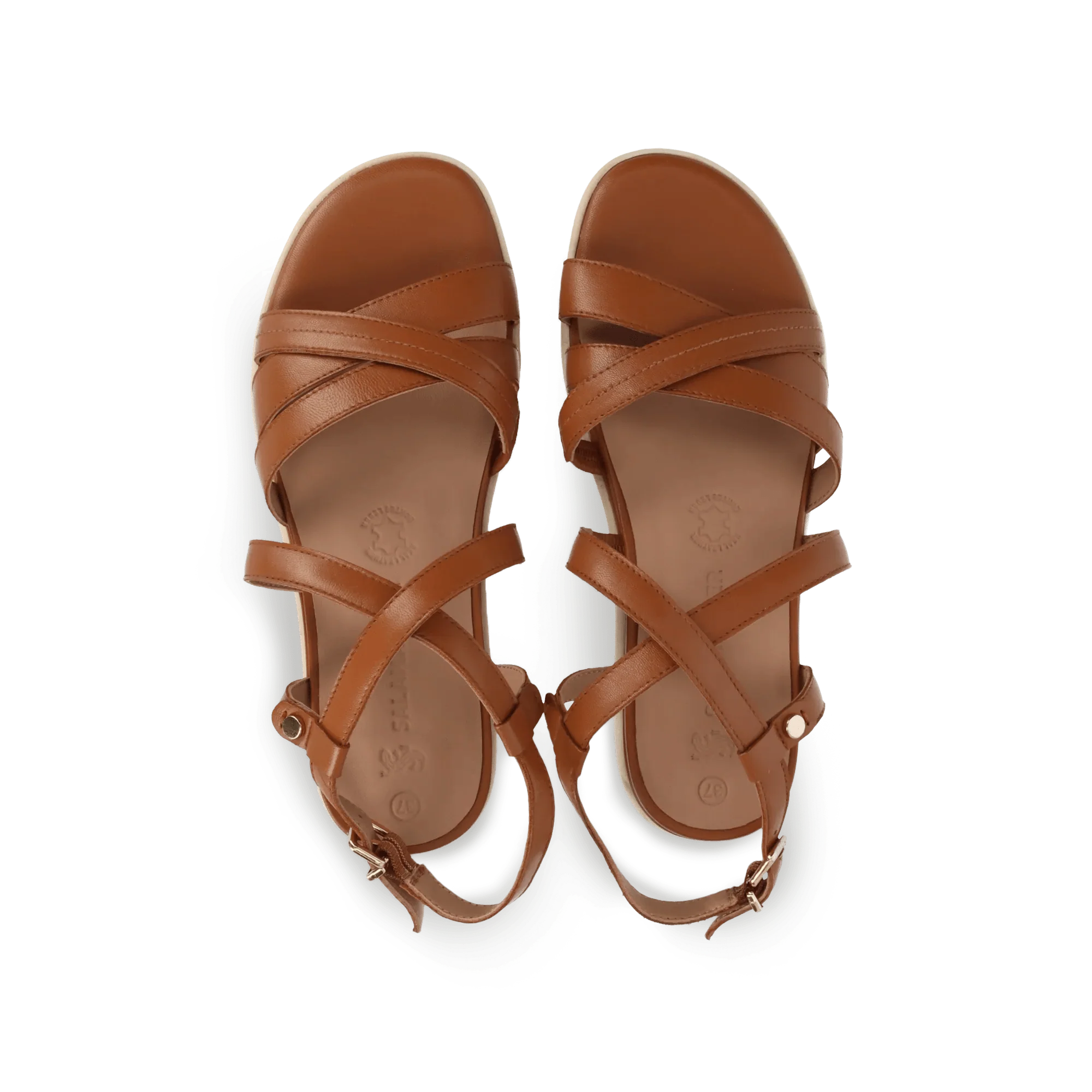 Leder Sandale Cognac - Image 6