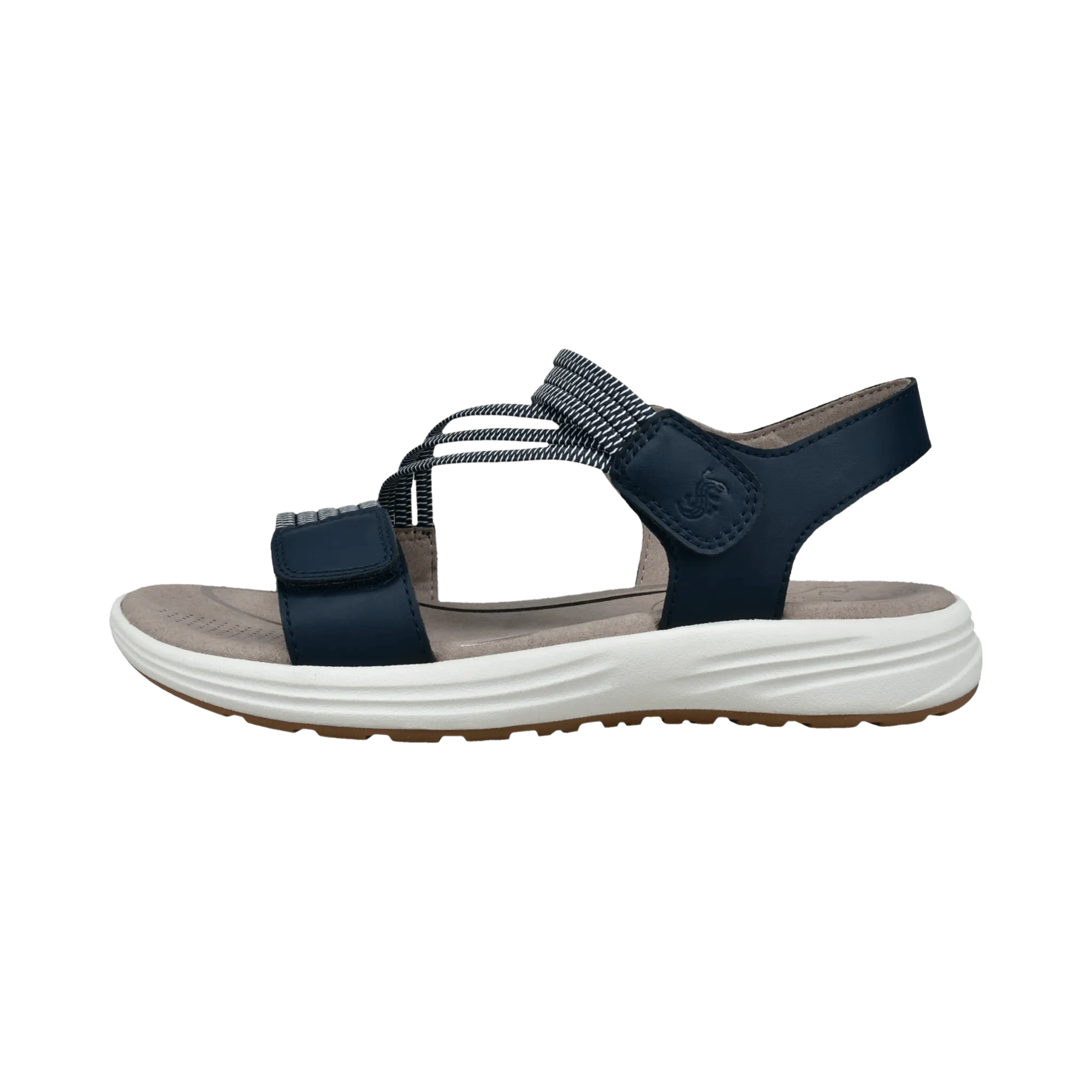 Leder Sandale Dunkelblau