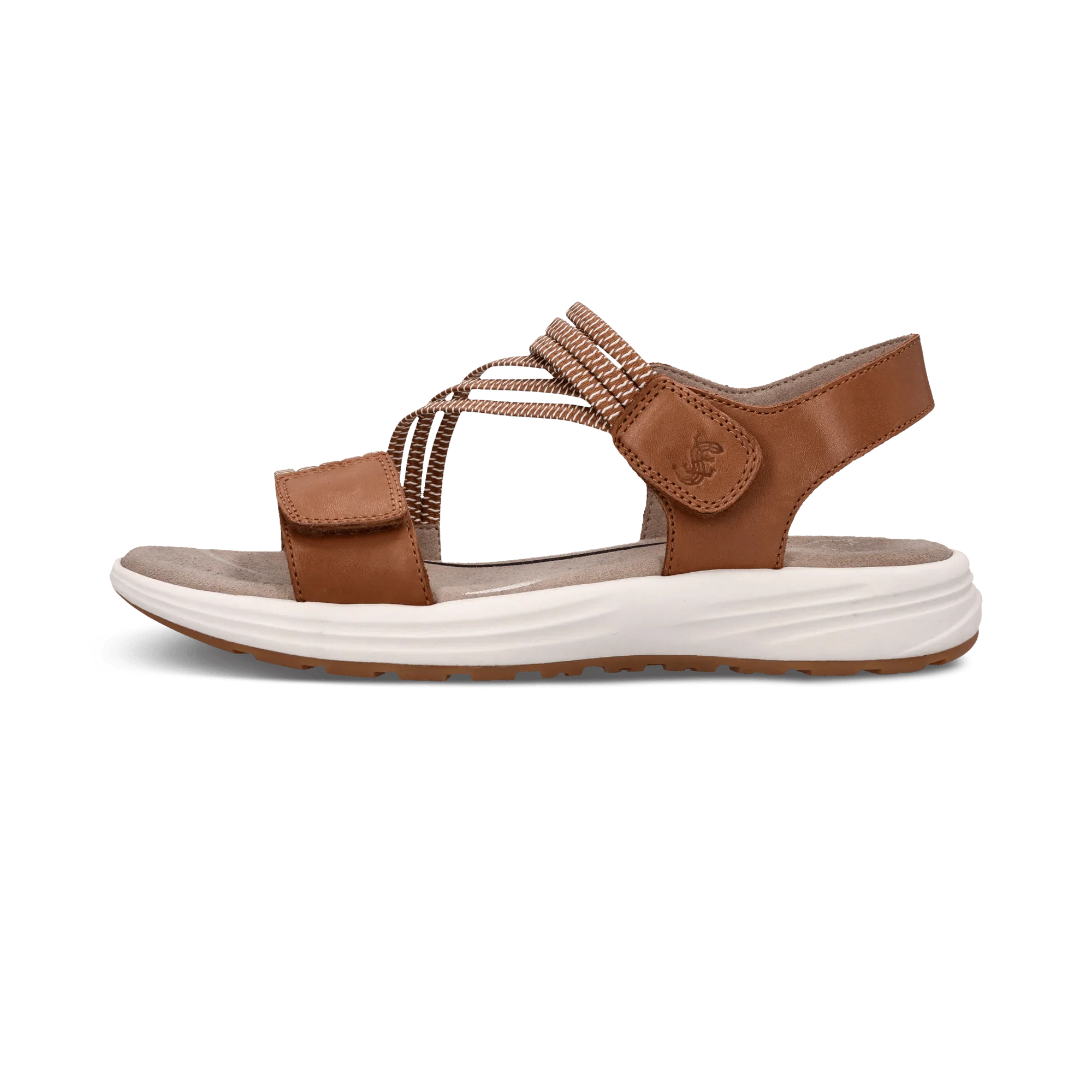 Leder Sandale Hellbraun
