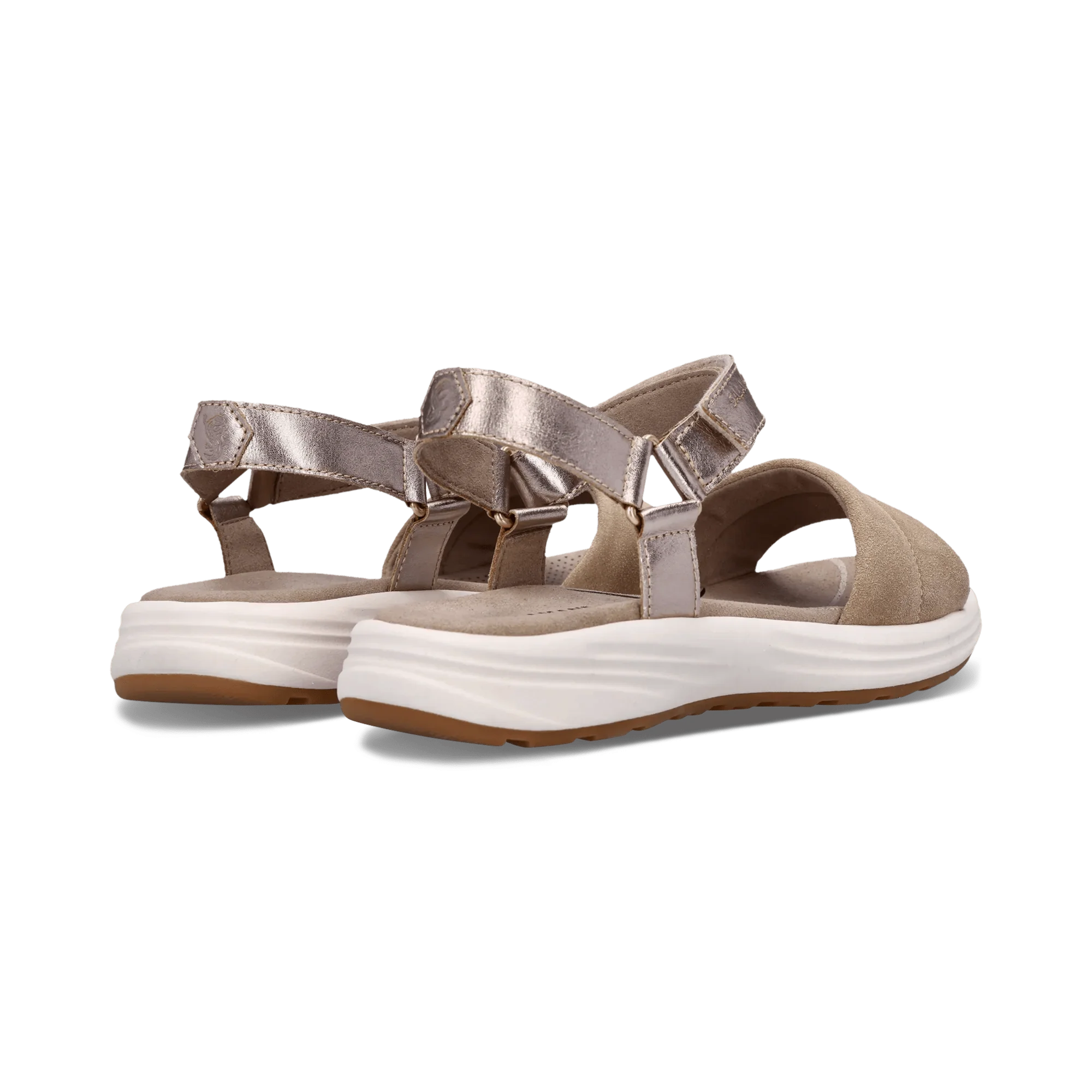 Leder Sandale Taupe - Image 4
