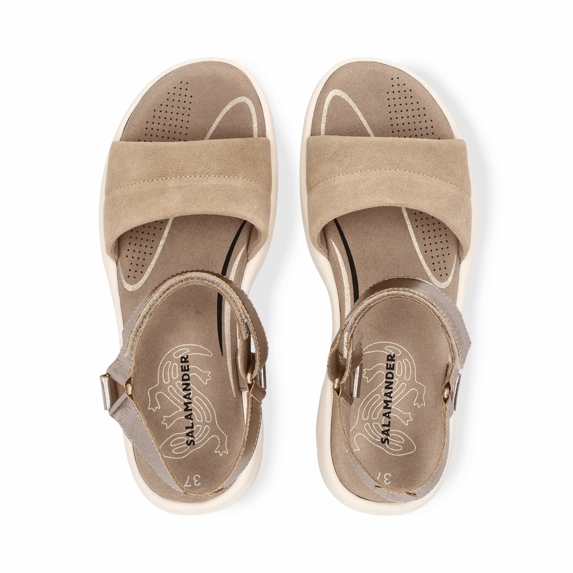 Leder Sandale Taupe - Image 6