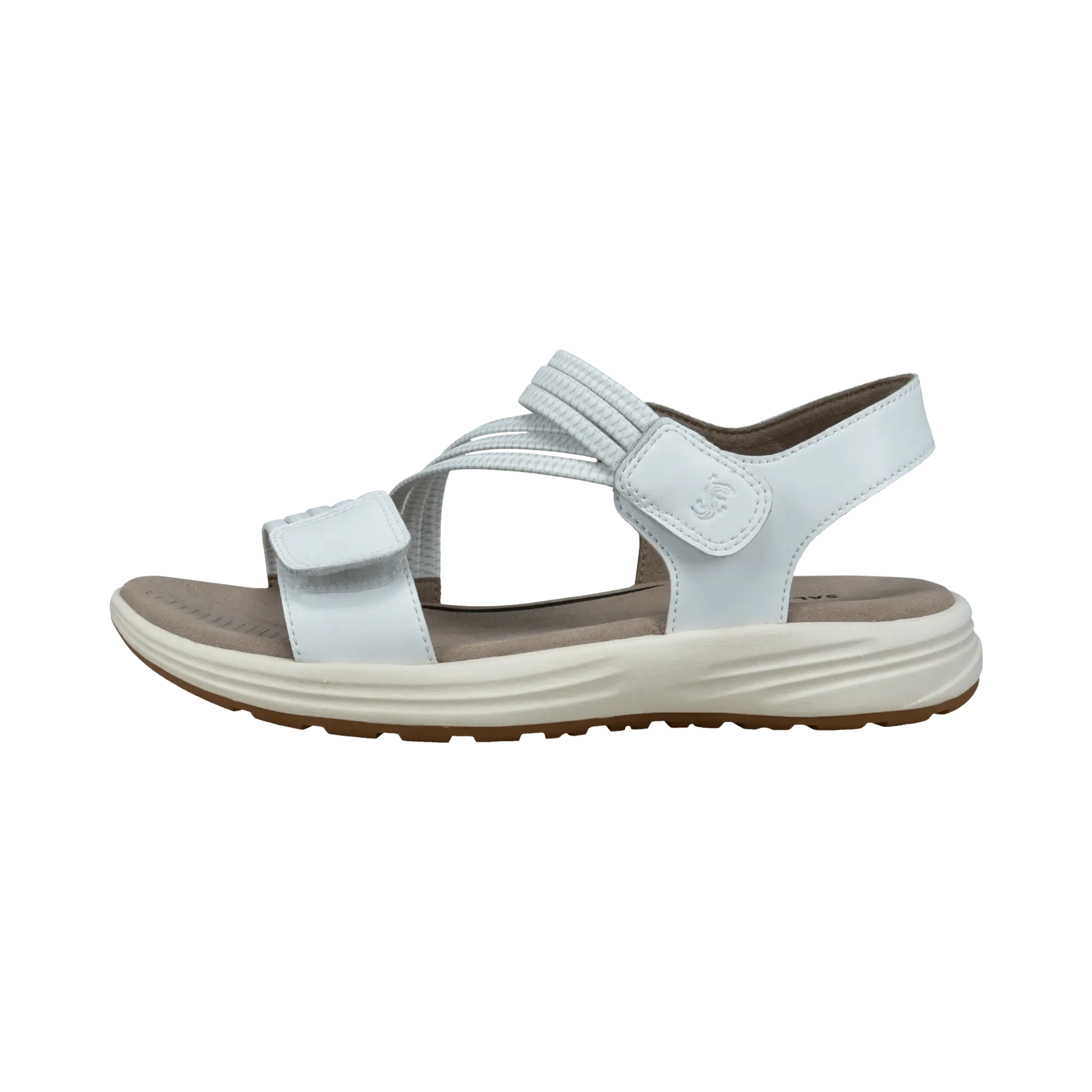 Leder Sandale Weiß
