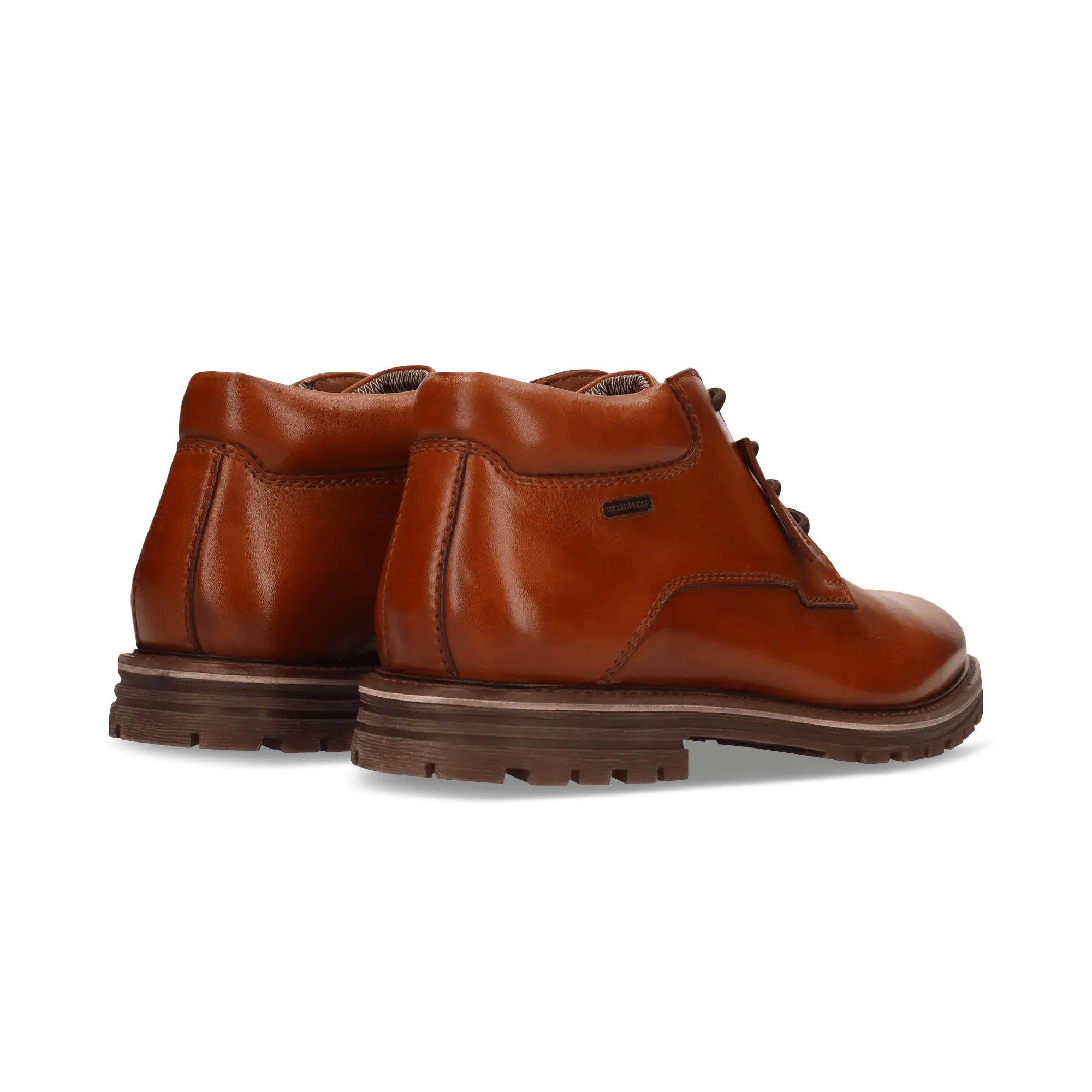 Leder Schnürschuh Cognac - Image 4
