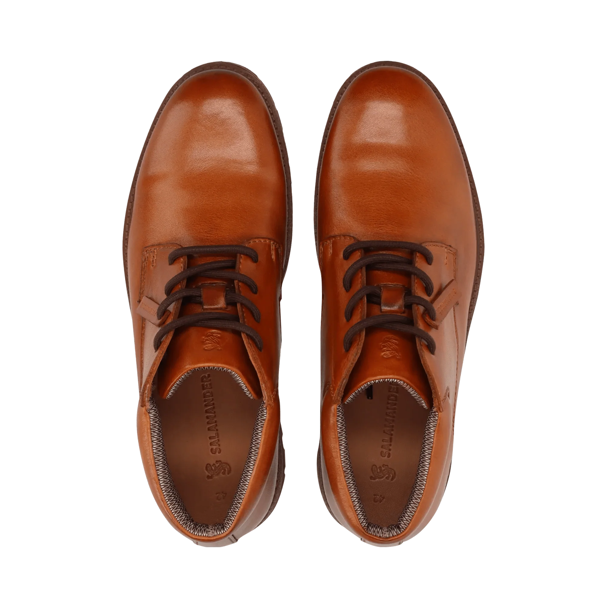 Leder Schnürschuh Cognac - Image 6