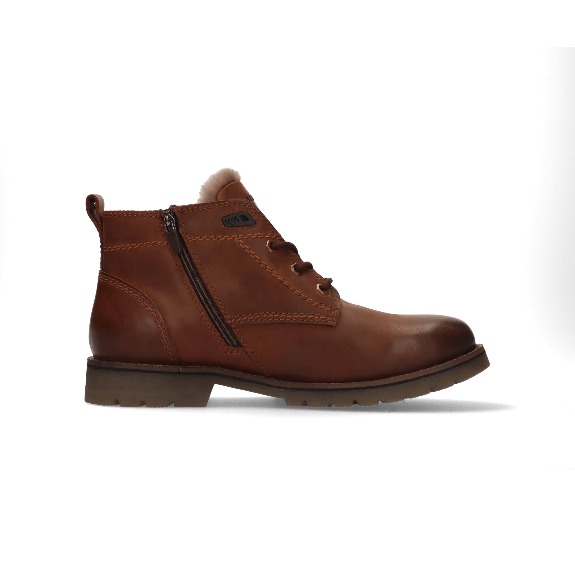 Leder Schnürstiefel Braun - Image 3
