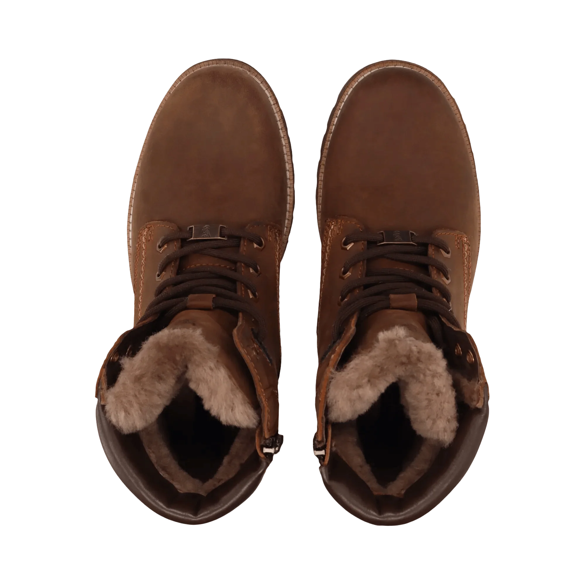 Leder Schnürstiefel Braun - Image 6