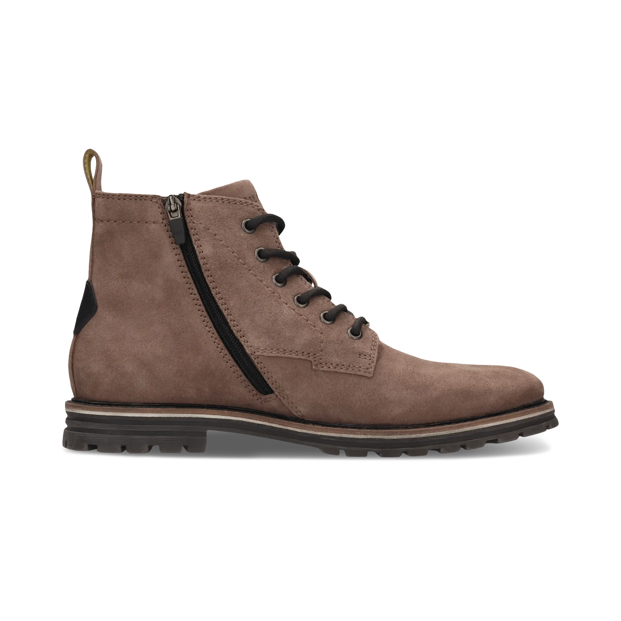 Leder Schnürstiefel Grau - Image 3