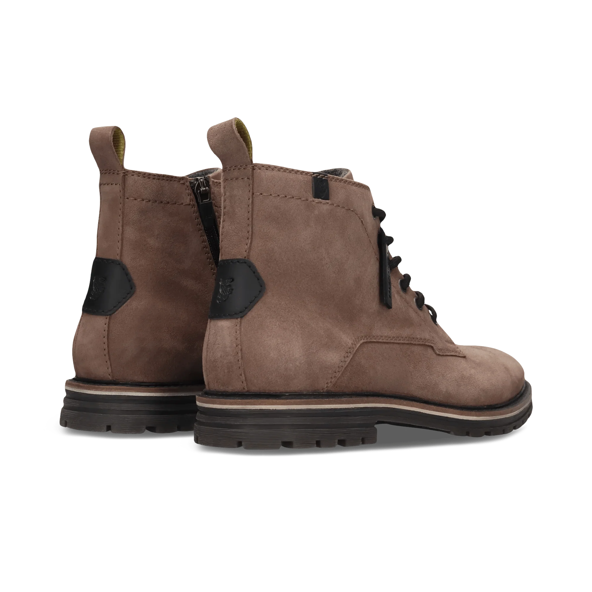 Leder Schnürstiefel Grau - Image 4