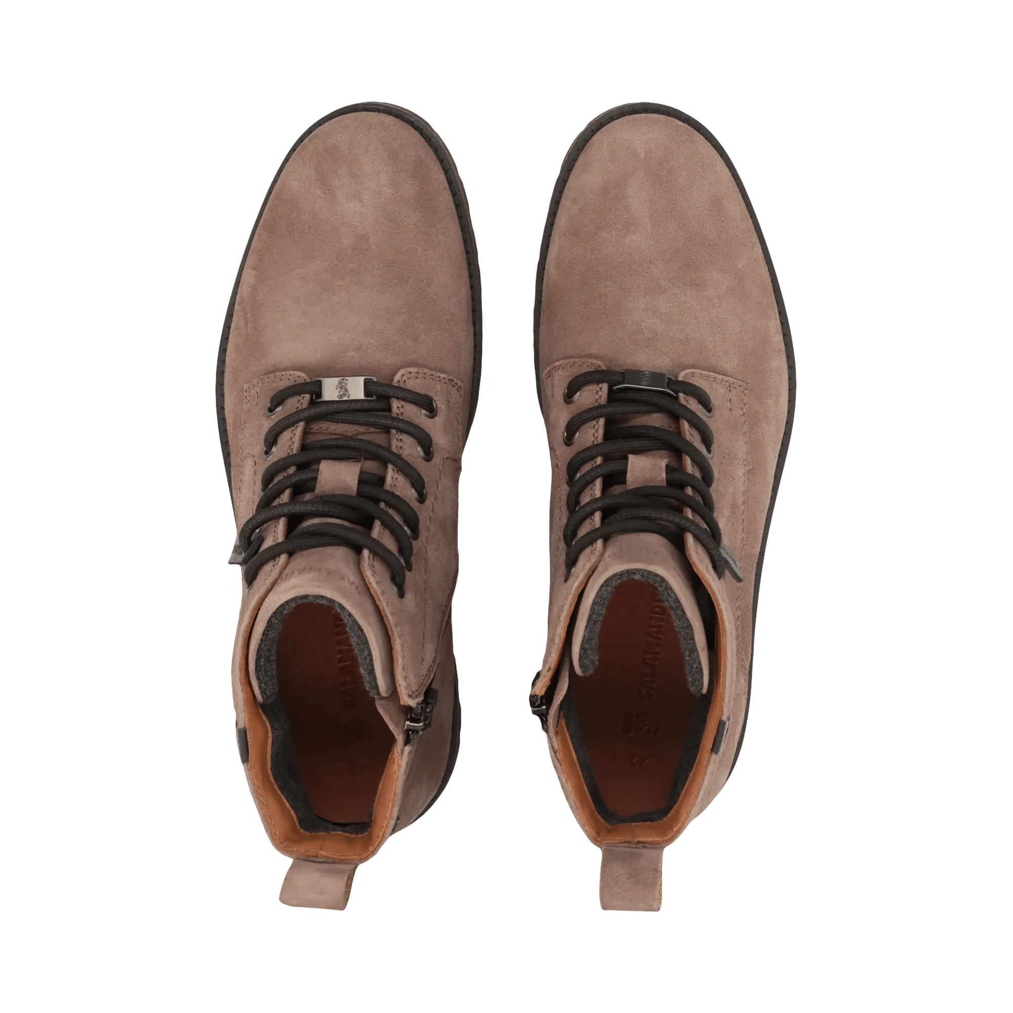 Leder Schnürstiefel Grau - Image 6