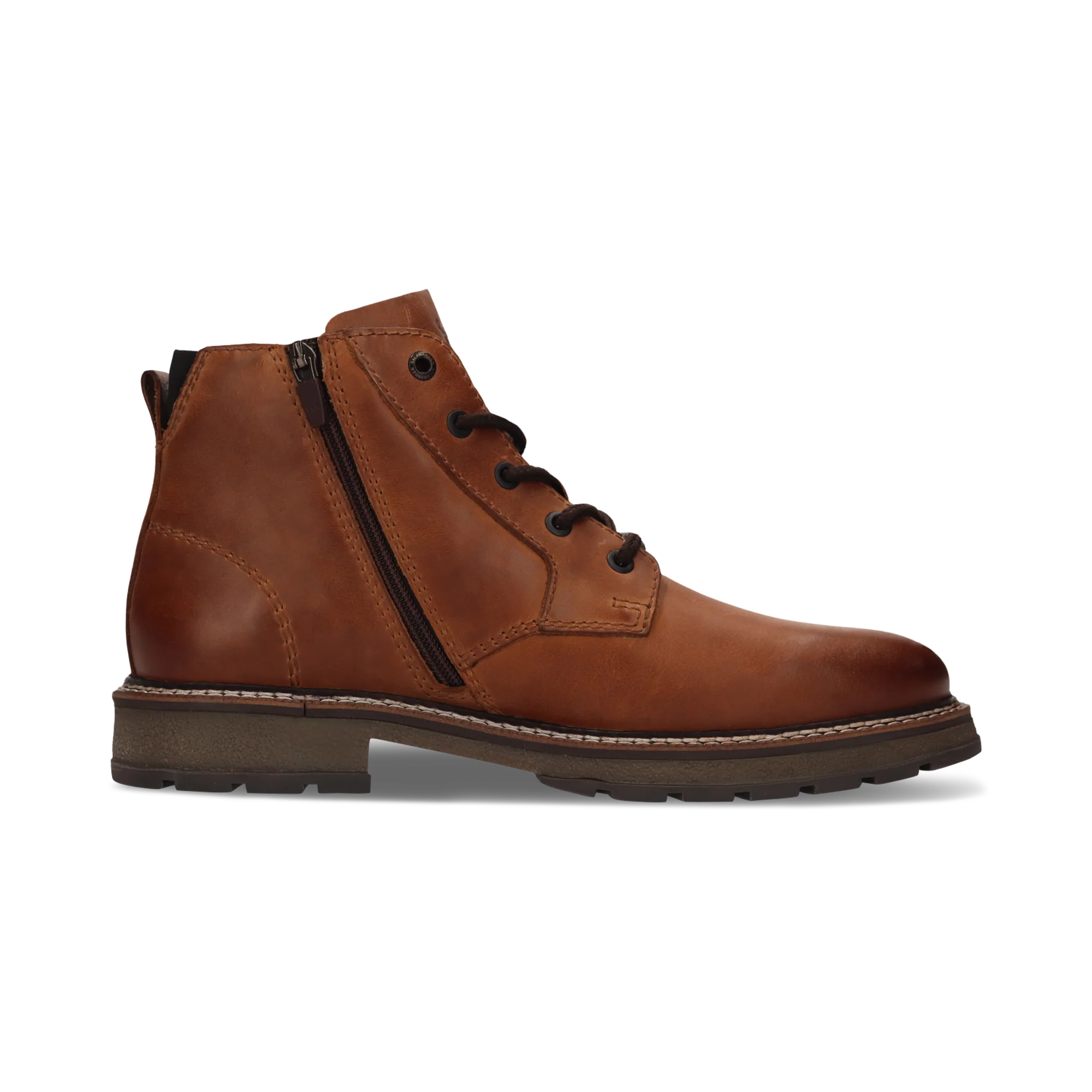 Leder-Schnürstiefel In Braun - Image 3