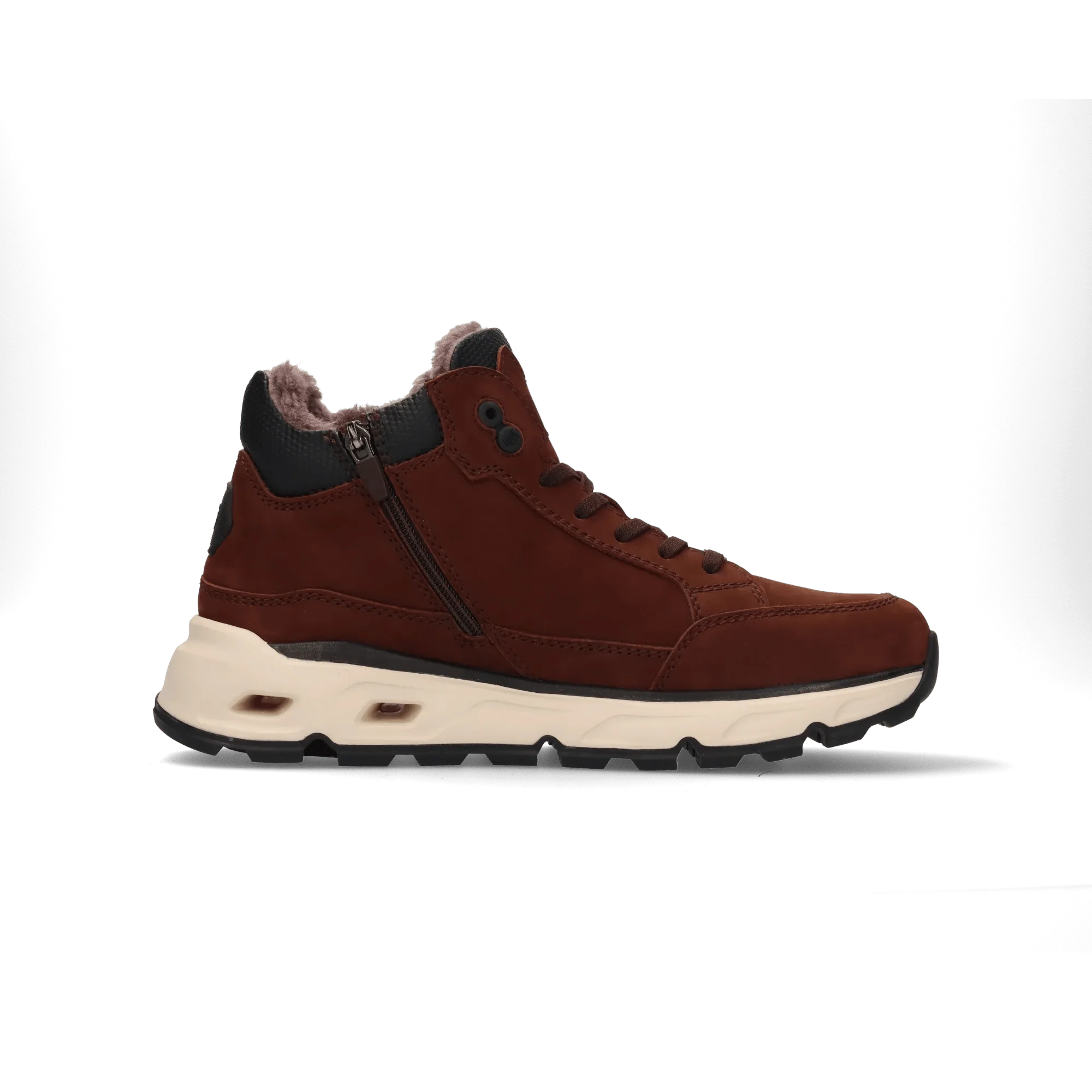 Leder Schnürstiefel Mittelbraun - Image 3