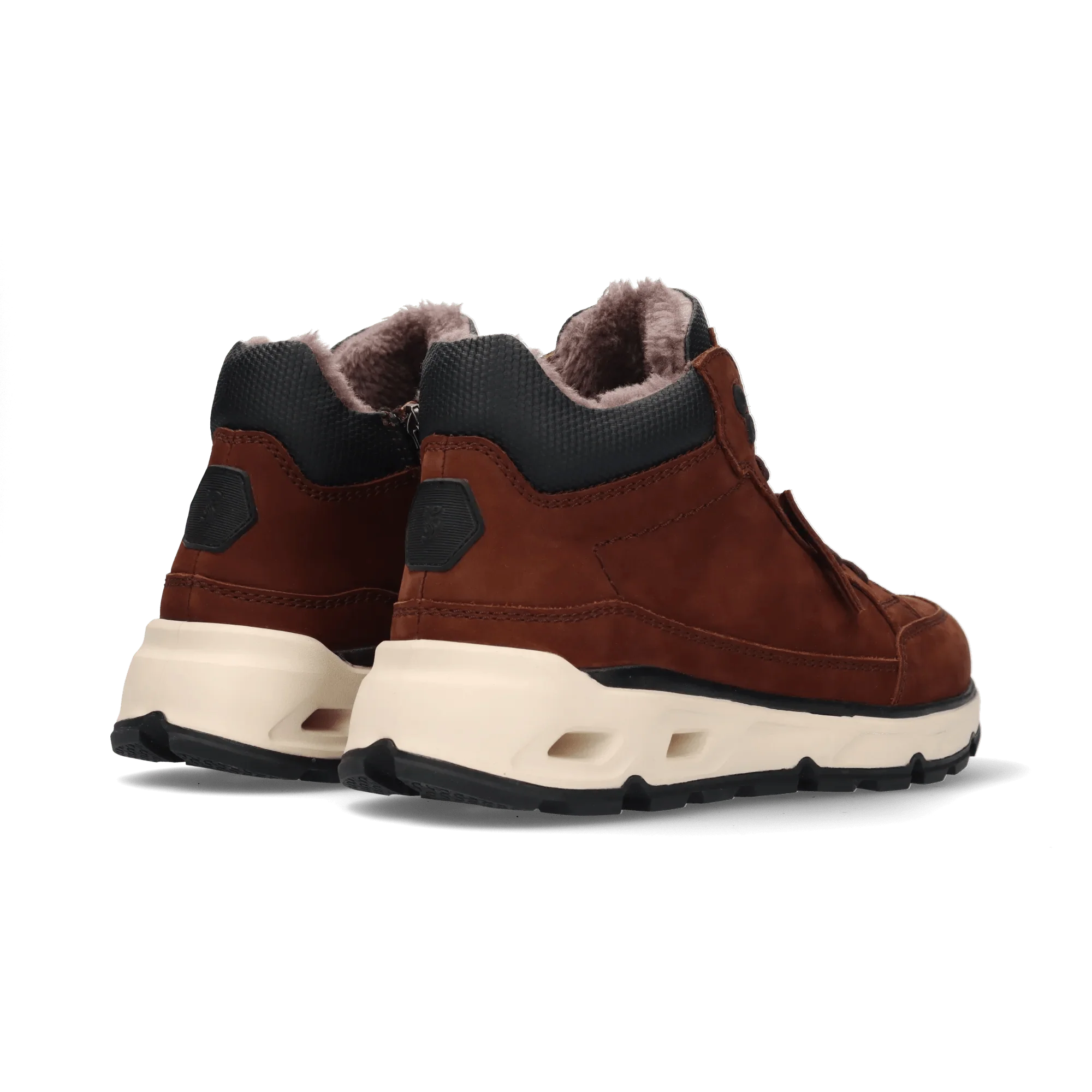 Leder Schnürstiefel Mittelbraun - Image 4