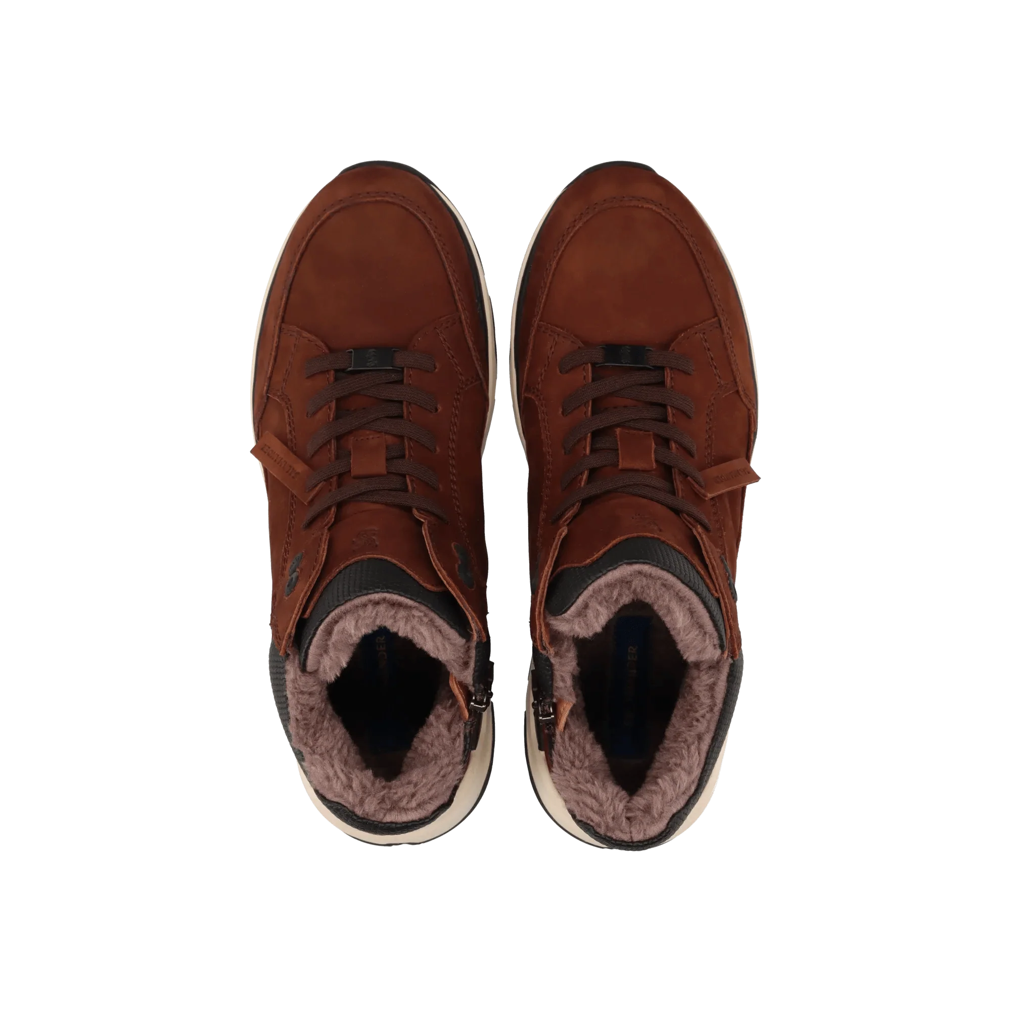Leder Schnürstiefel Mittelbraun - Image 6