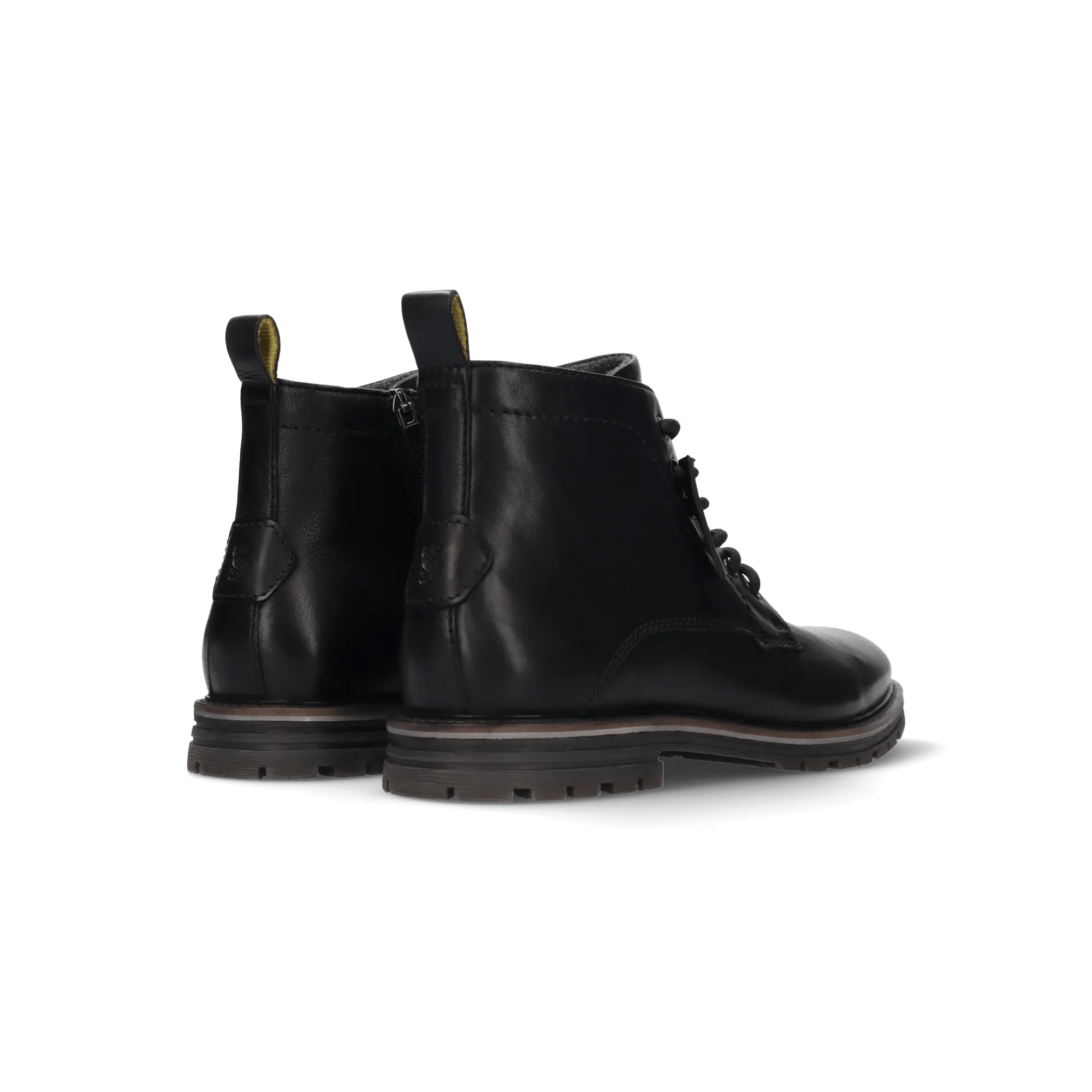 Leder Schnürstiefel Schwarz - Image 4