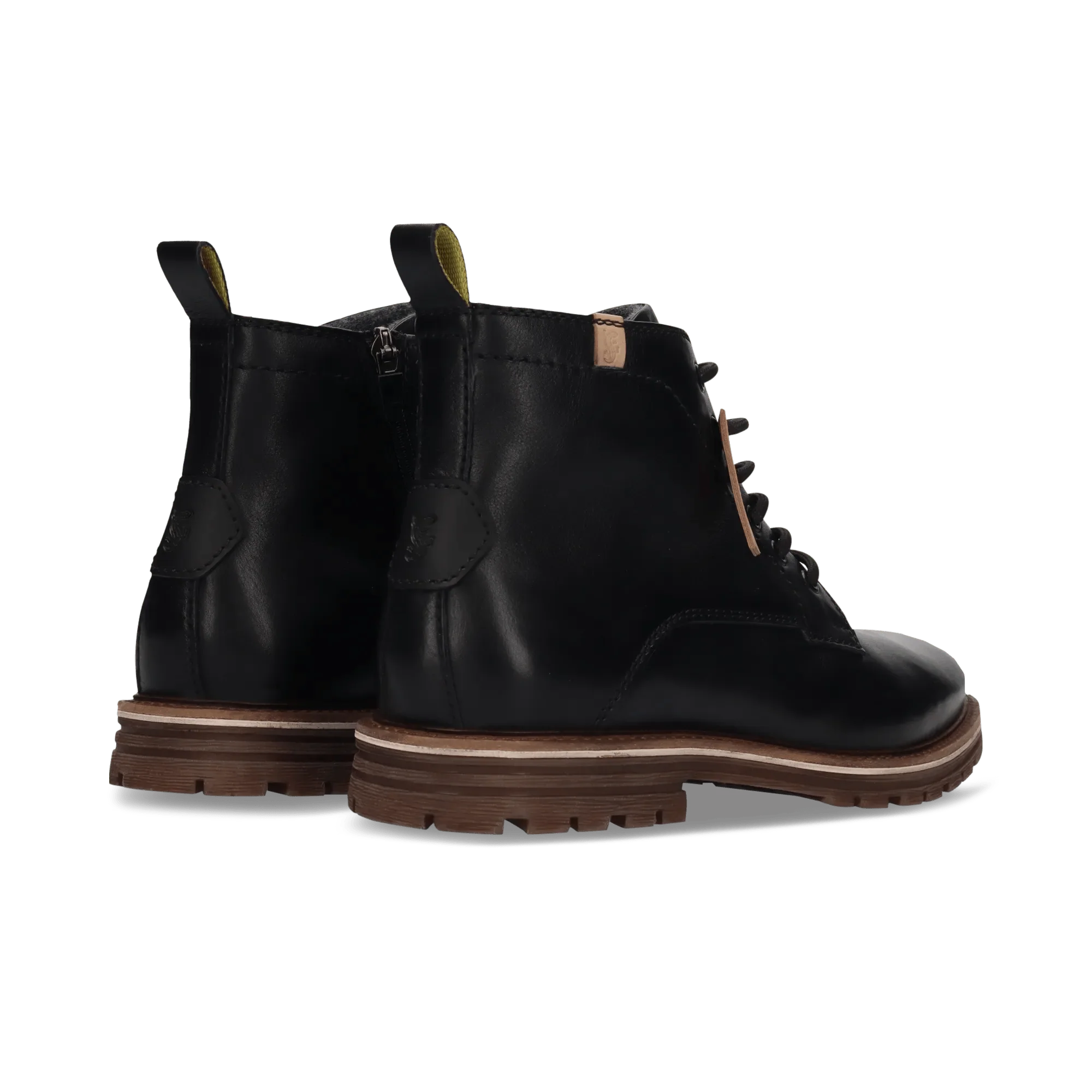 Leder Schnürstiefel Schwarz - Image 4