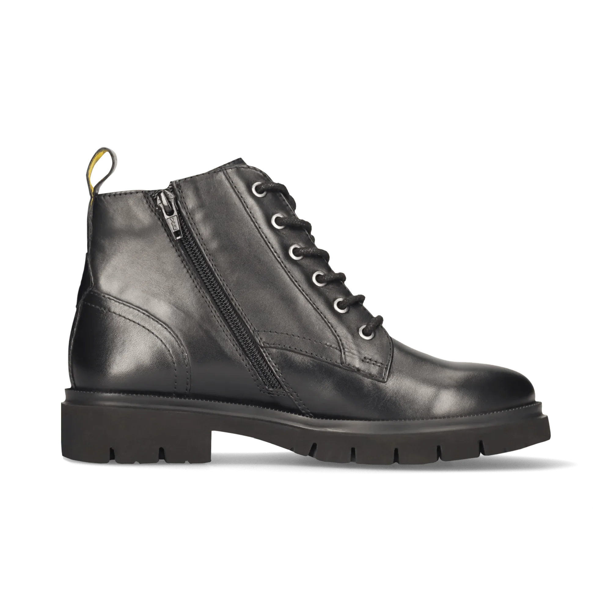 Leder Schnürstiefelette Schwarz - Image 3