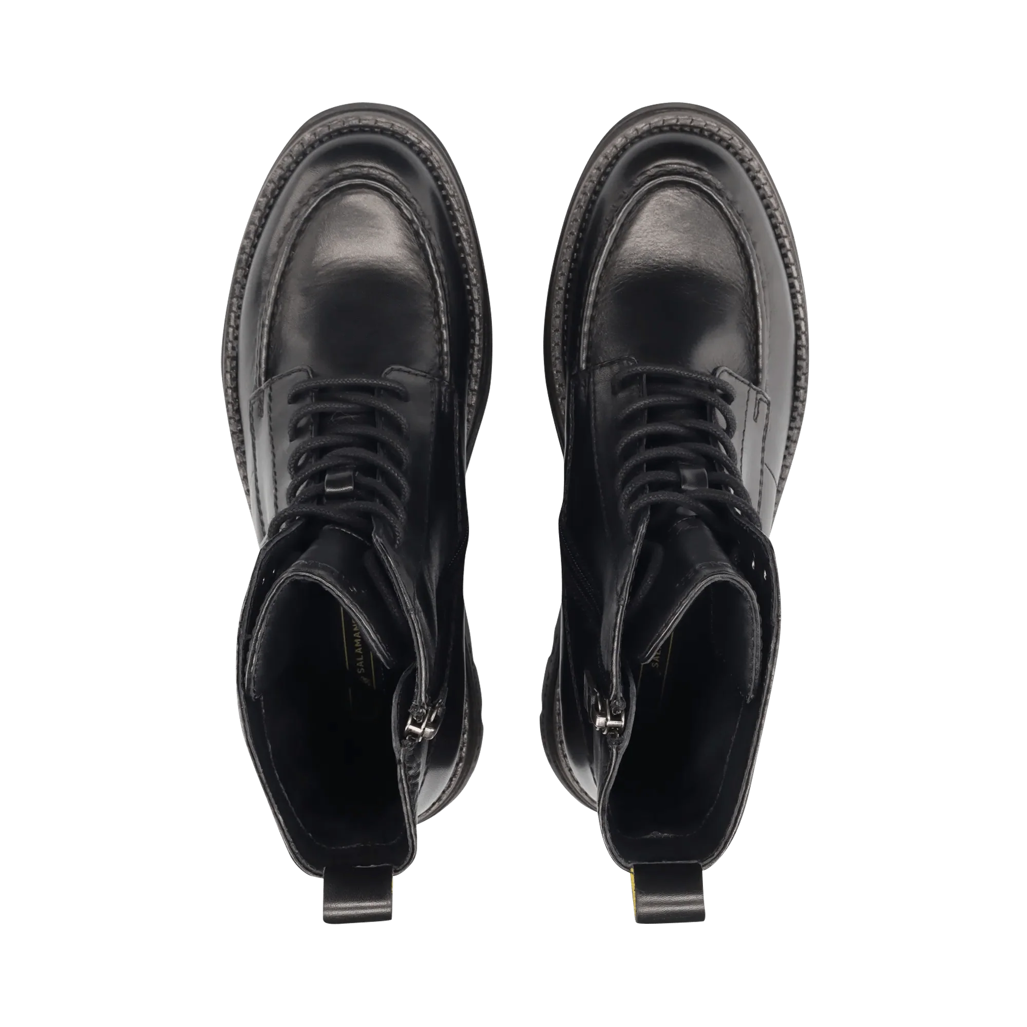 Leder Schnürstiefelette Schwarz - Image 6
